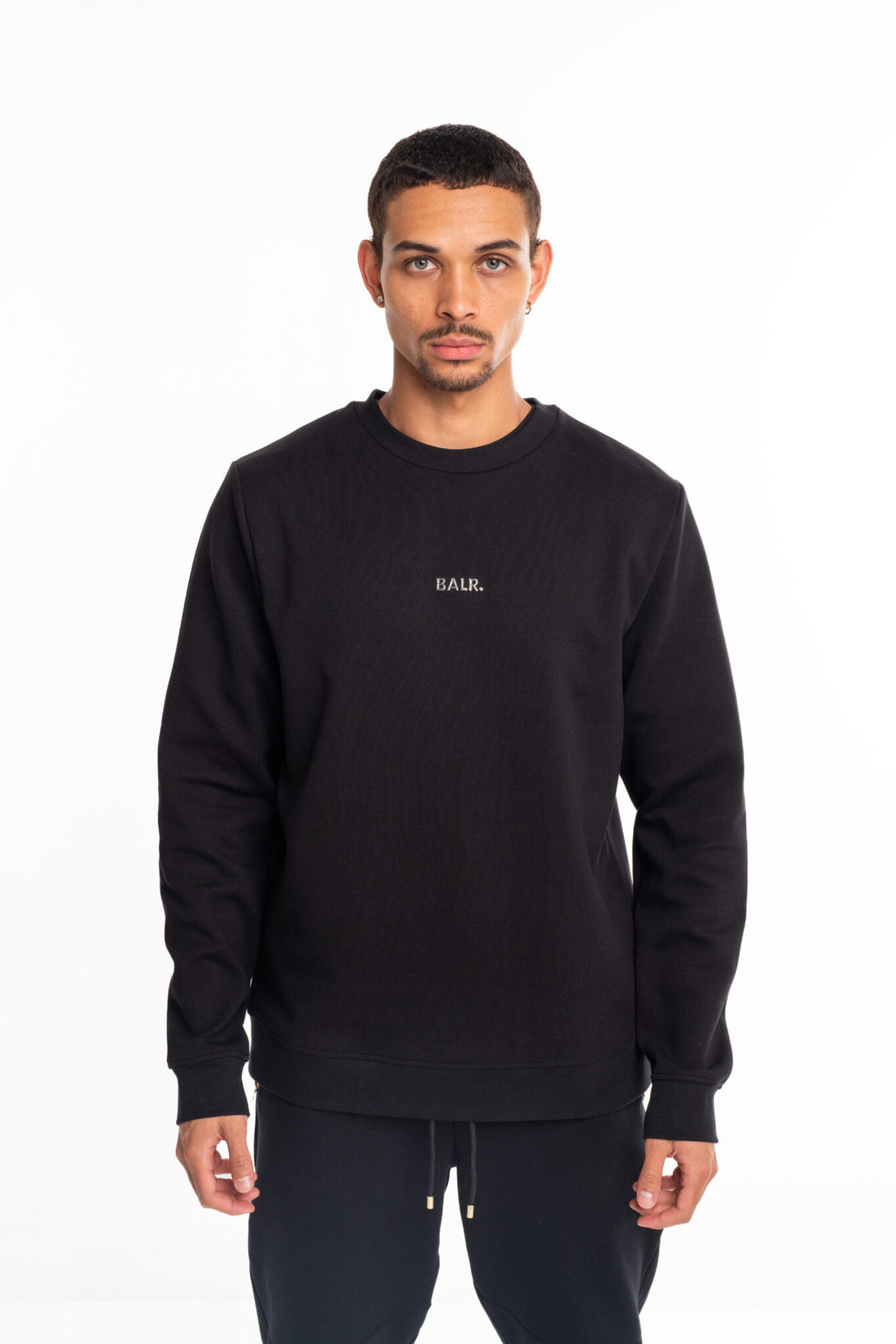 (Core) BALR Men's Q Series Regular Fit Crewneck | B1262.1074-Jet Black