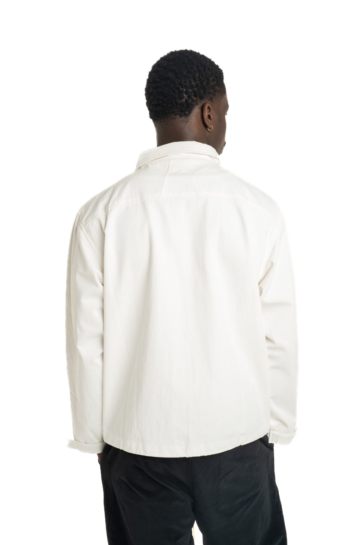 Rhude Men's Logo Coaches Jacket White/White | RHPS26JA01119-6031