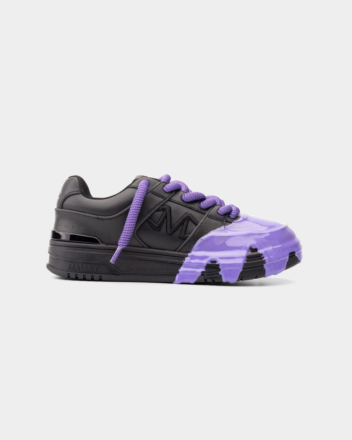 Mallet Men's Clayton x Detroit Triple Black Grape Splat | TE9023DET-BGS