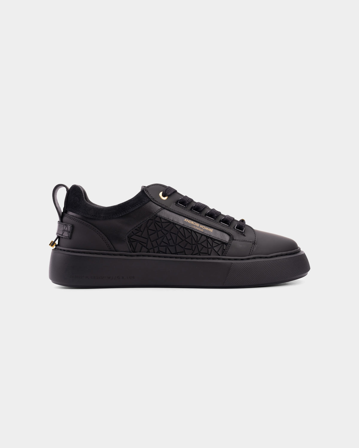 Android Homme Men's Venice Oversized Rubber Sneaker Mosaic & Hardware Black | AHP263-45