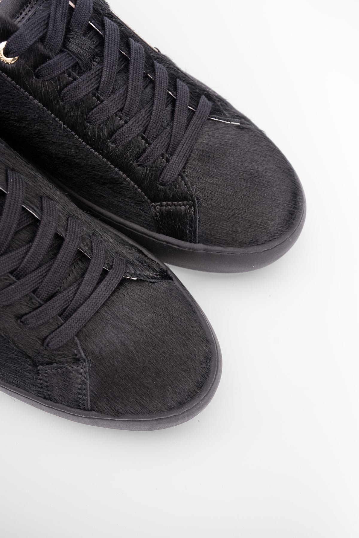 Android Homme Men's Zuma Ponyhair & Leather Trim Hardware Logo Sneaker Black | AHP263-03