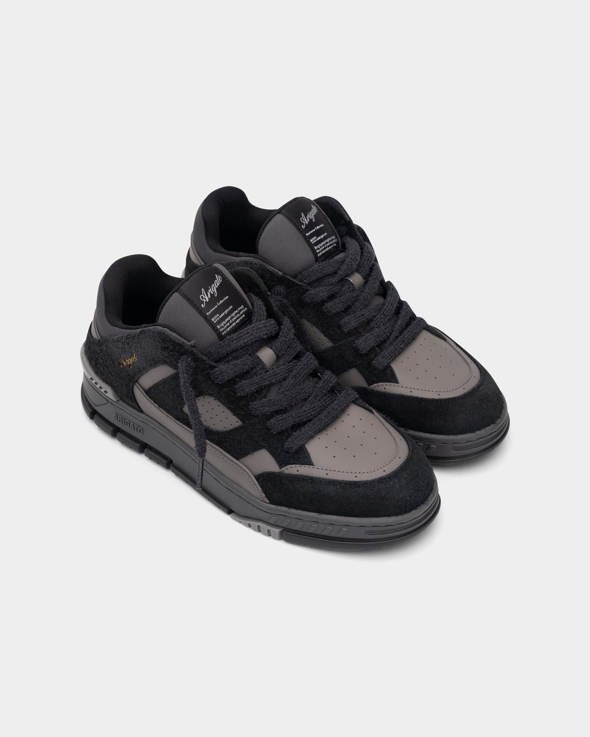 Axel Arigato Men's Area Lo Fluffy Sneaker | F3592001-Black/Off Black