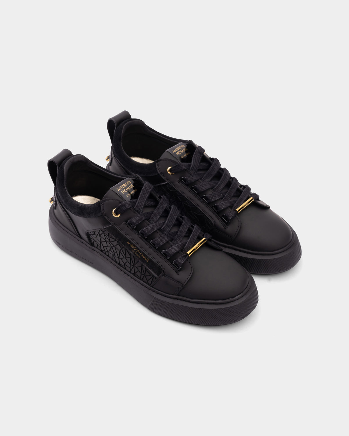 Android Homme Men's Venice Oversized Rubber Sneaker Mosaic & Hardware Black | AHP263-45