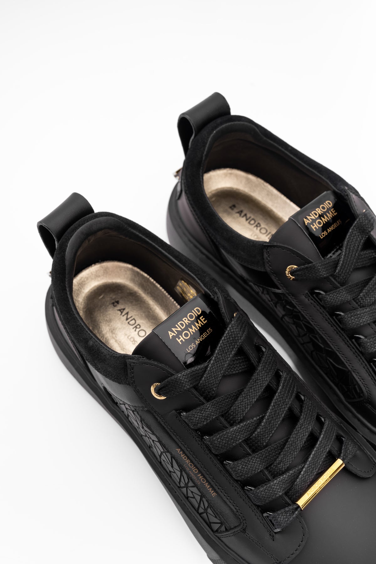Android Homme Men's Venice Oversized Rubber Sneaker Mosaic & Hardware Black | AHP263-45
