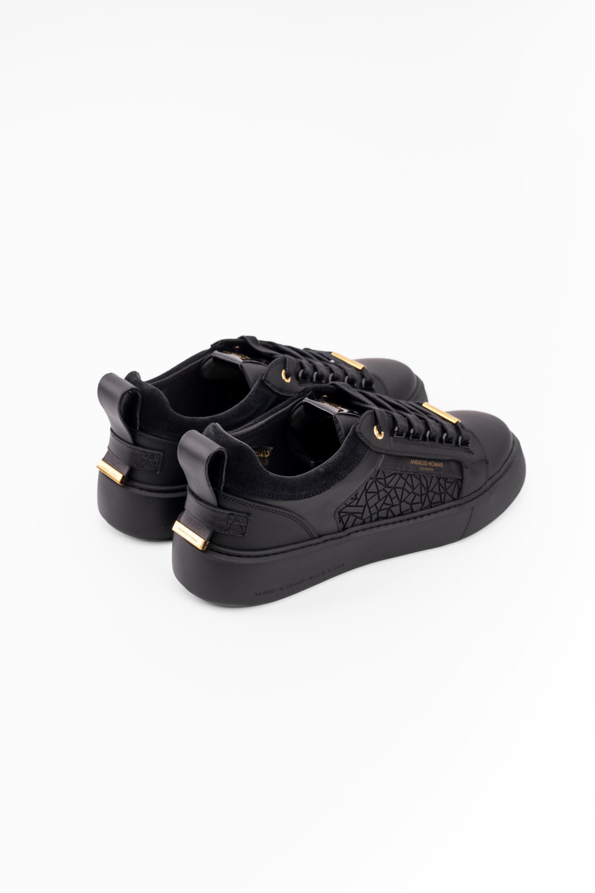 Android Homme Men's Venice Oversized Rubber Sneaker Mosaic & Hardware Black | AHP263-45