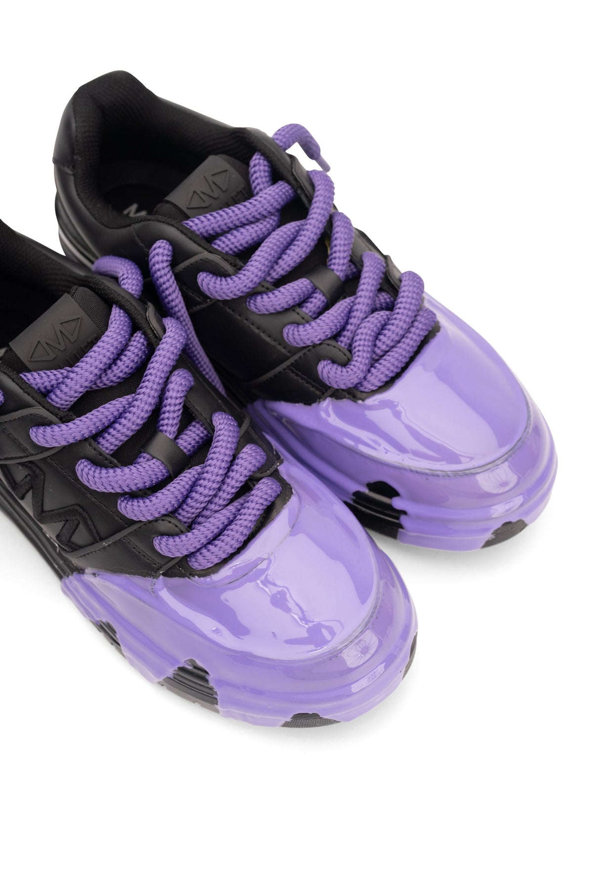 Mallet Men's Clayton x Detroit Triple Black Grape Splat | TE9023DET-BGS