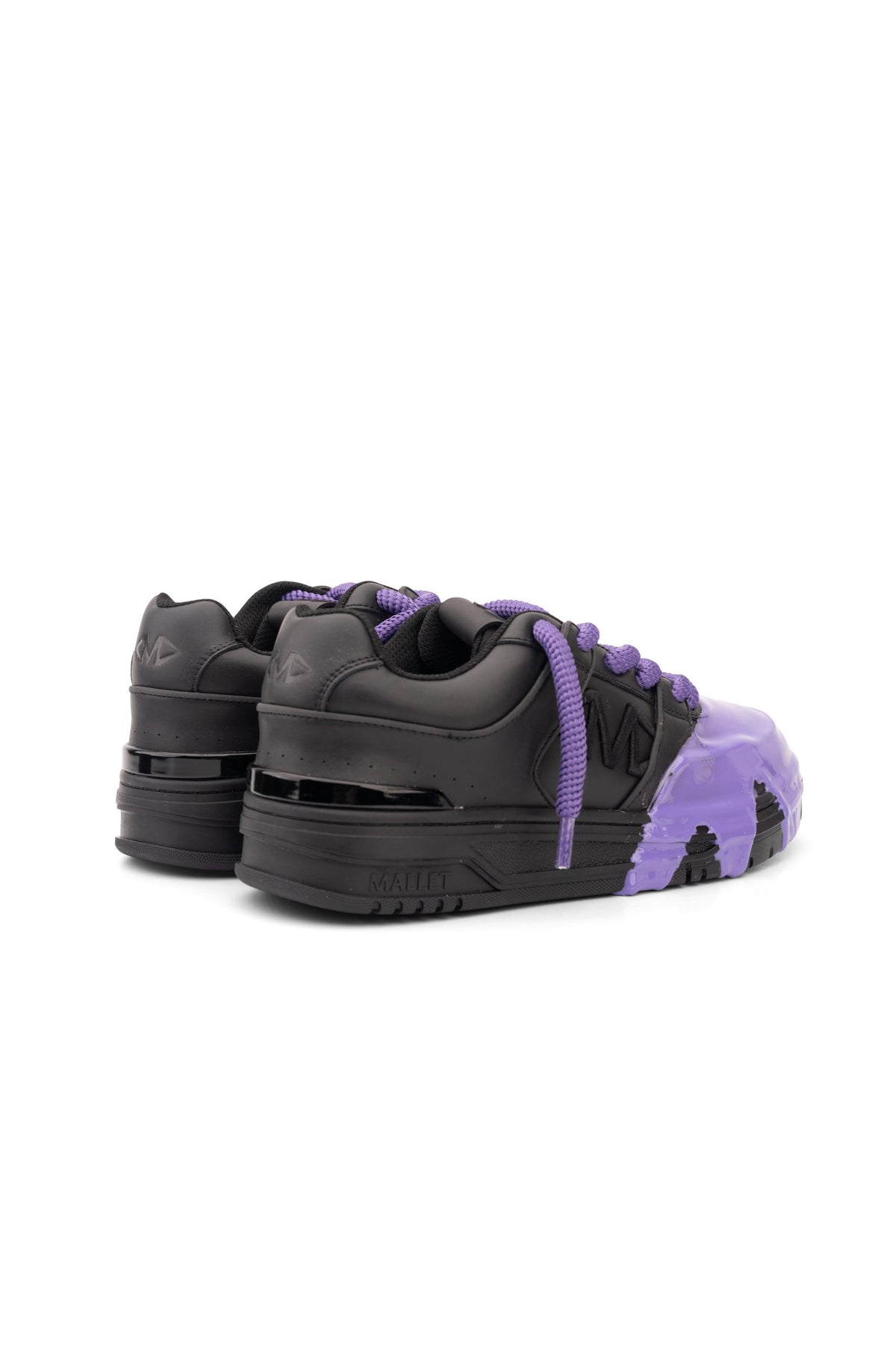 Mallet Men's Clayton x Detroit Triple Black Grape Splat | TE9023DET-BGS