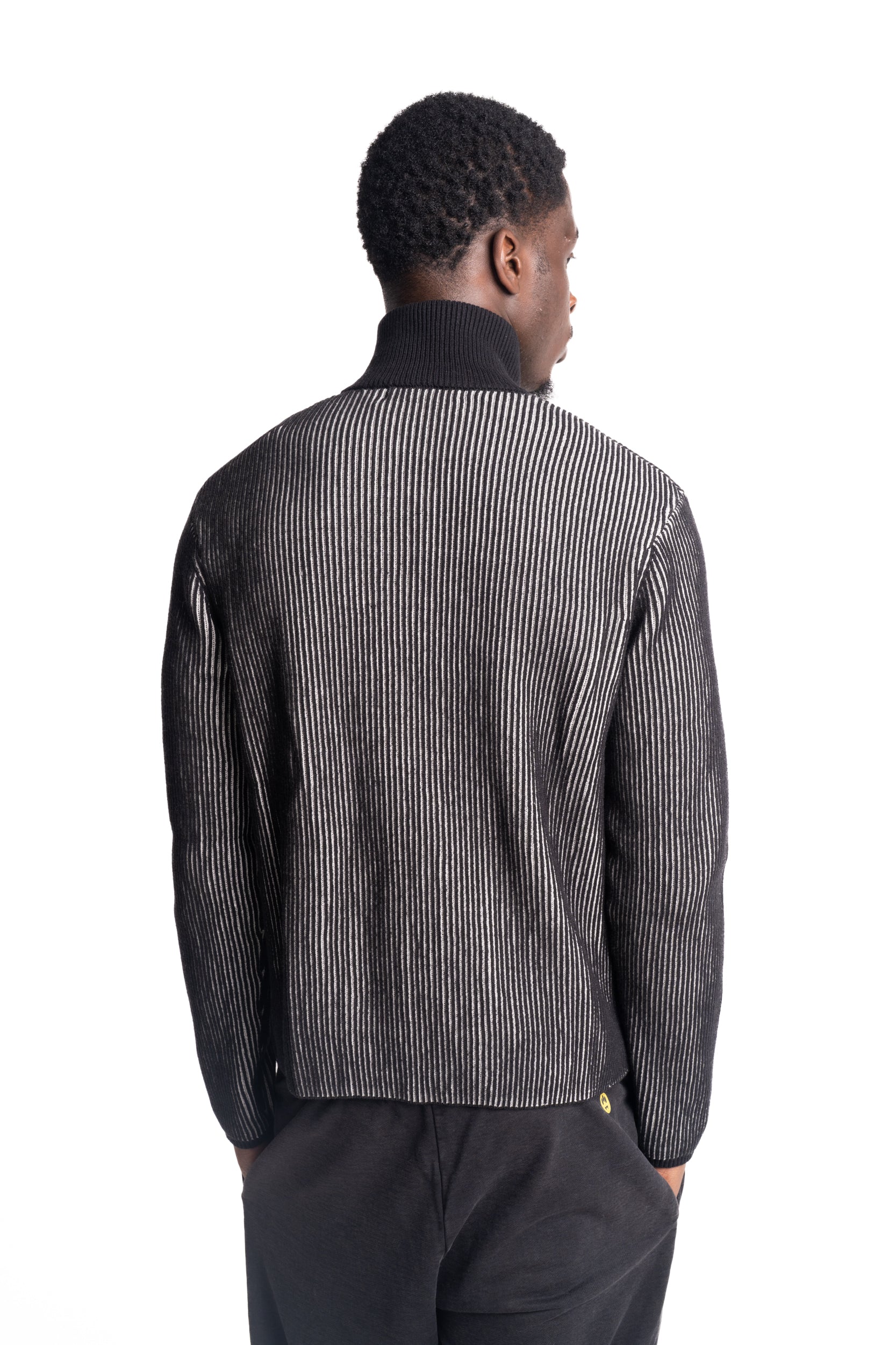A Cold Wall Men's Whitby Full Zip Knit | ACWMK219B0-50-Onyx