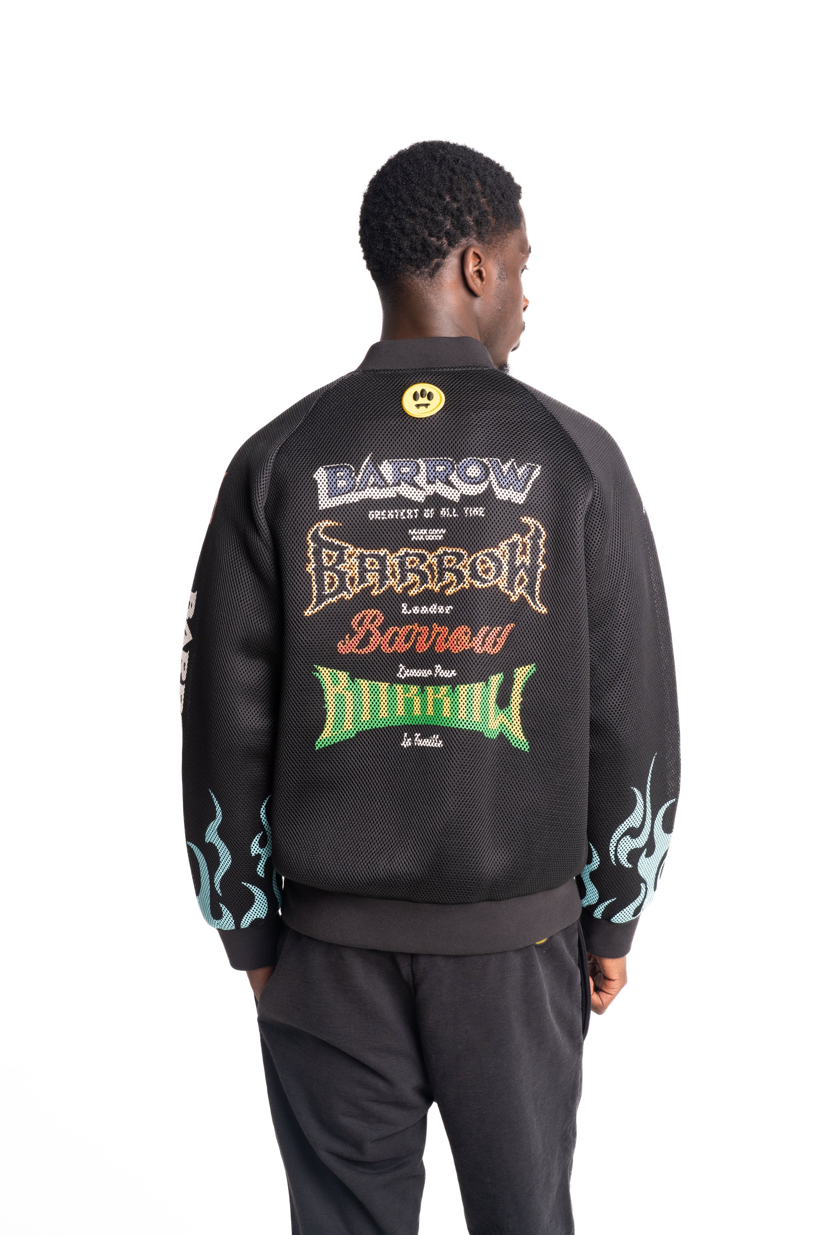 Barrow Men's Mesh/Nylon Jacket | S6BWUABO026-Black