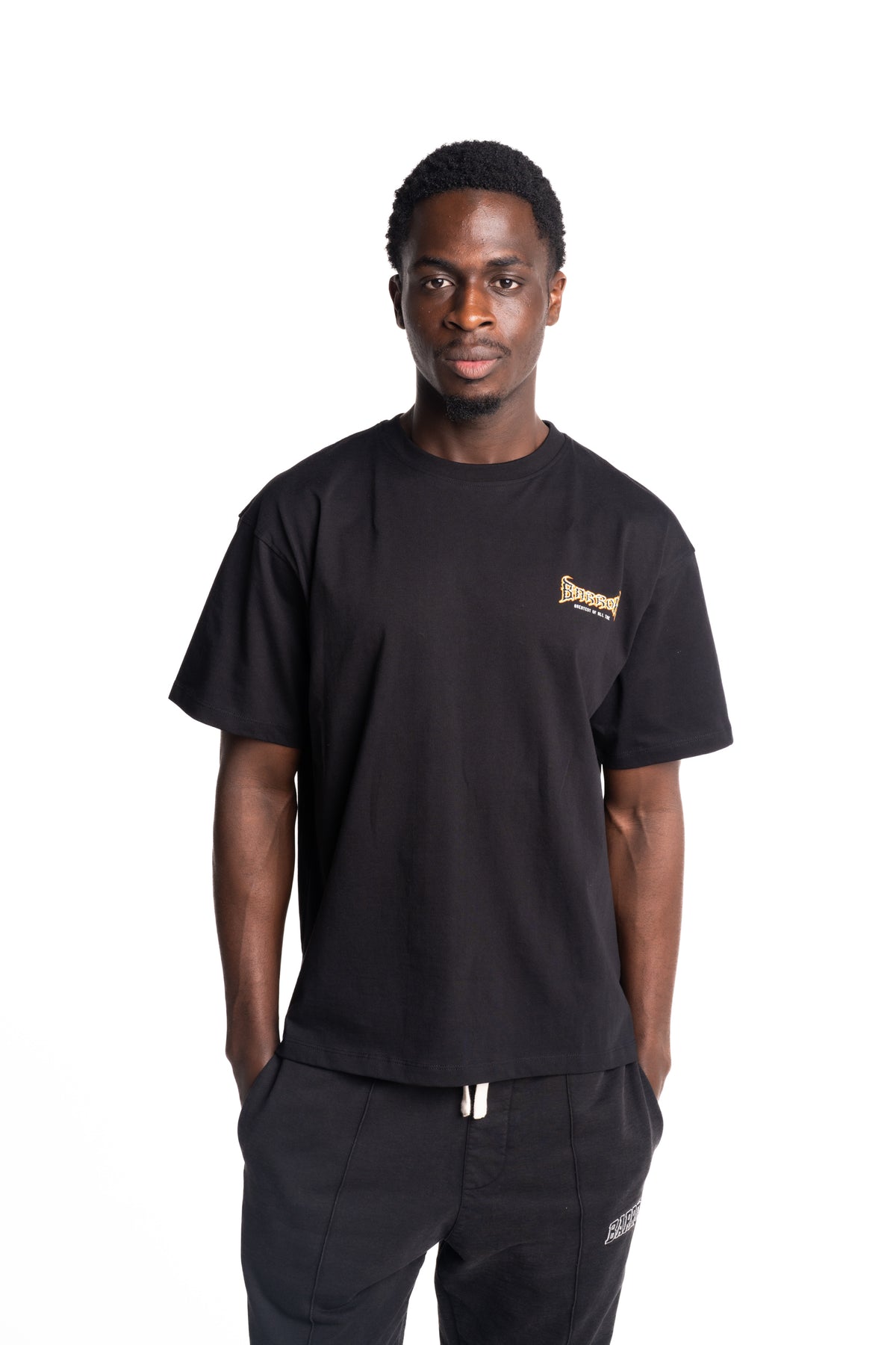 Barrow Men's Jersey T Shirt | S6BWUATH097-Black