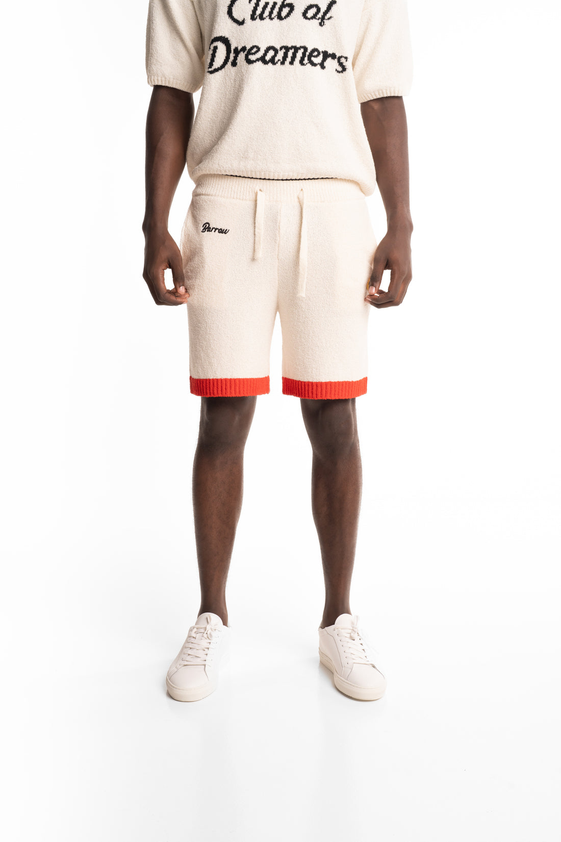 Barrow Men's Sweatshorts | S6BWUABK073-Cream