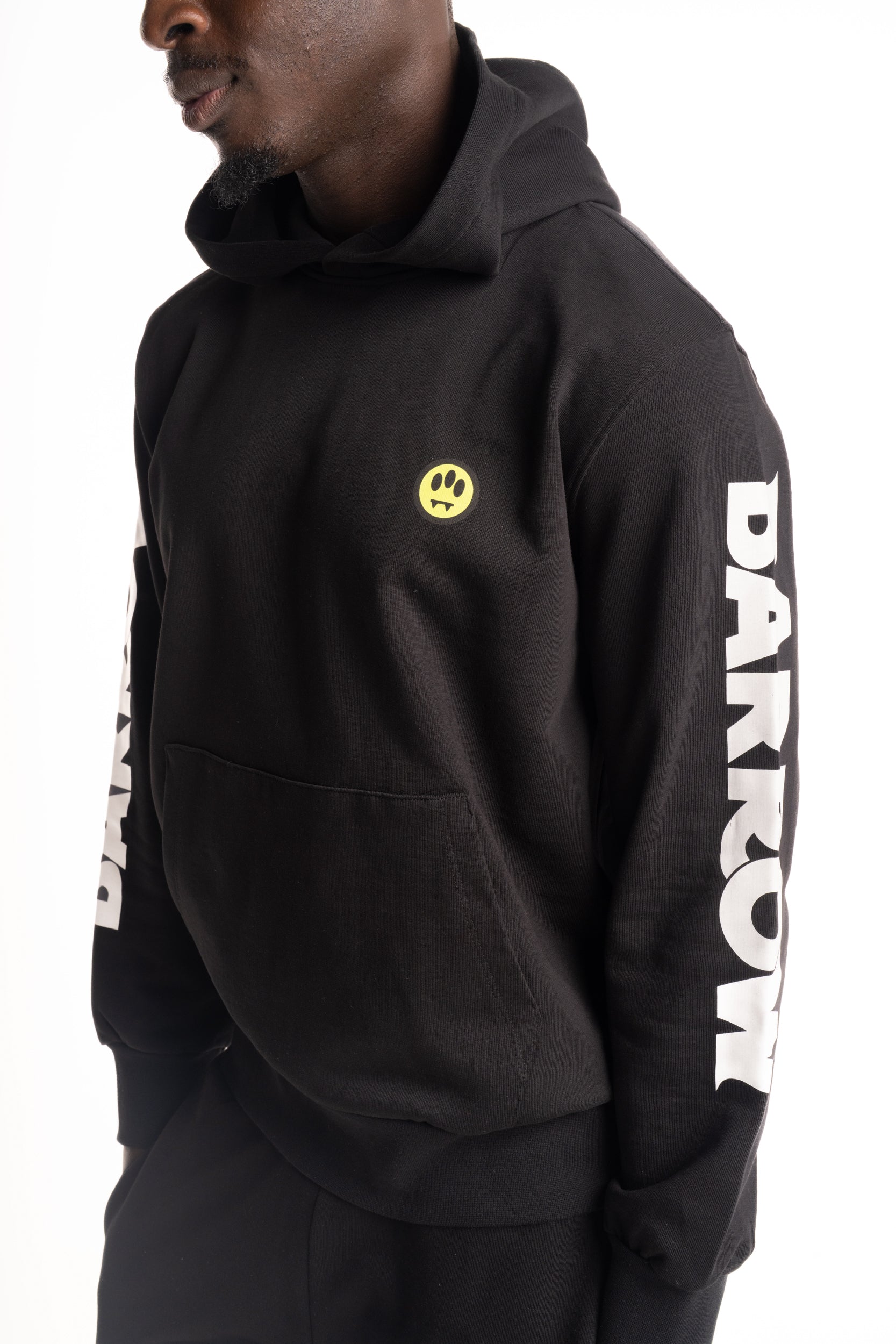Barrow Men's Hoodie | S6BWUAHS005-Off White/Black