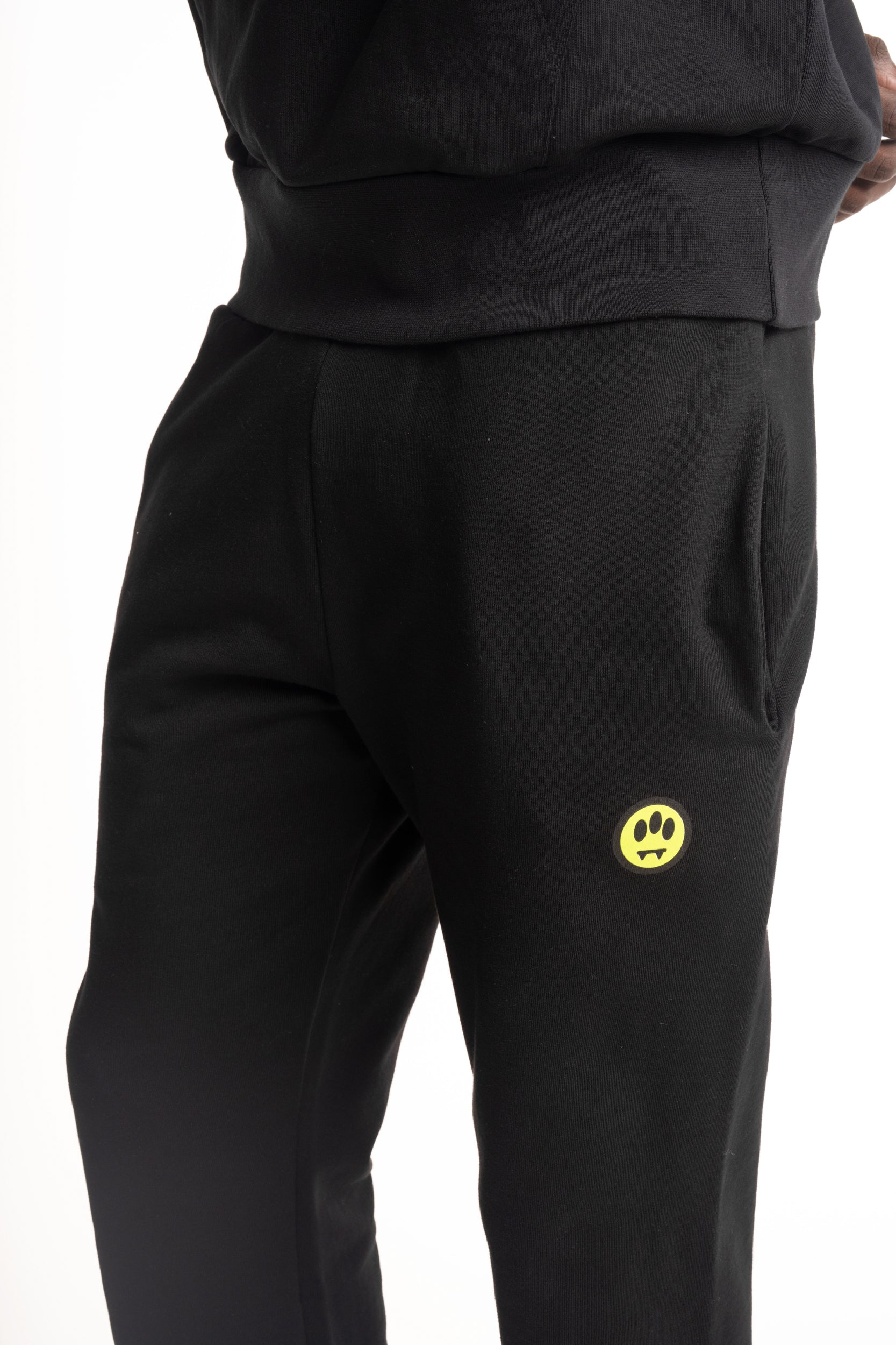 Barrow Men's Sweatpants | S6BWUAFP006-Off White/Black
