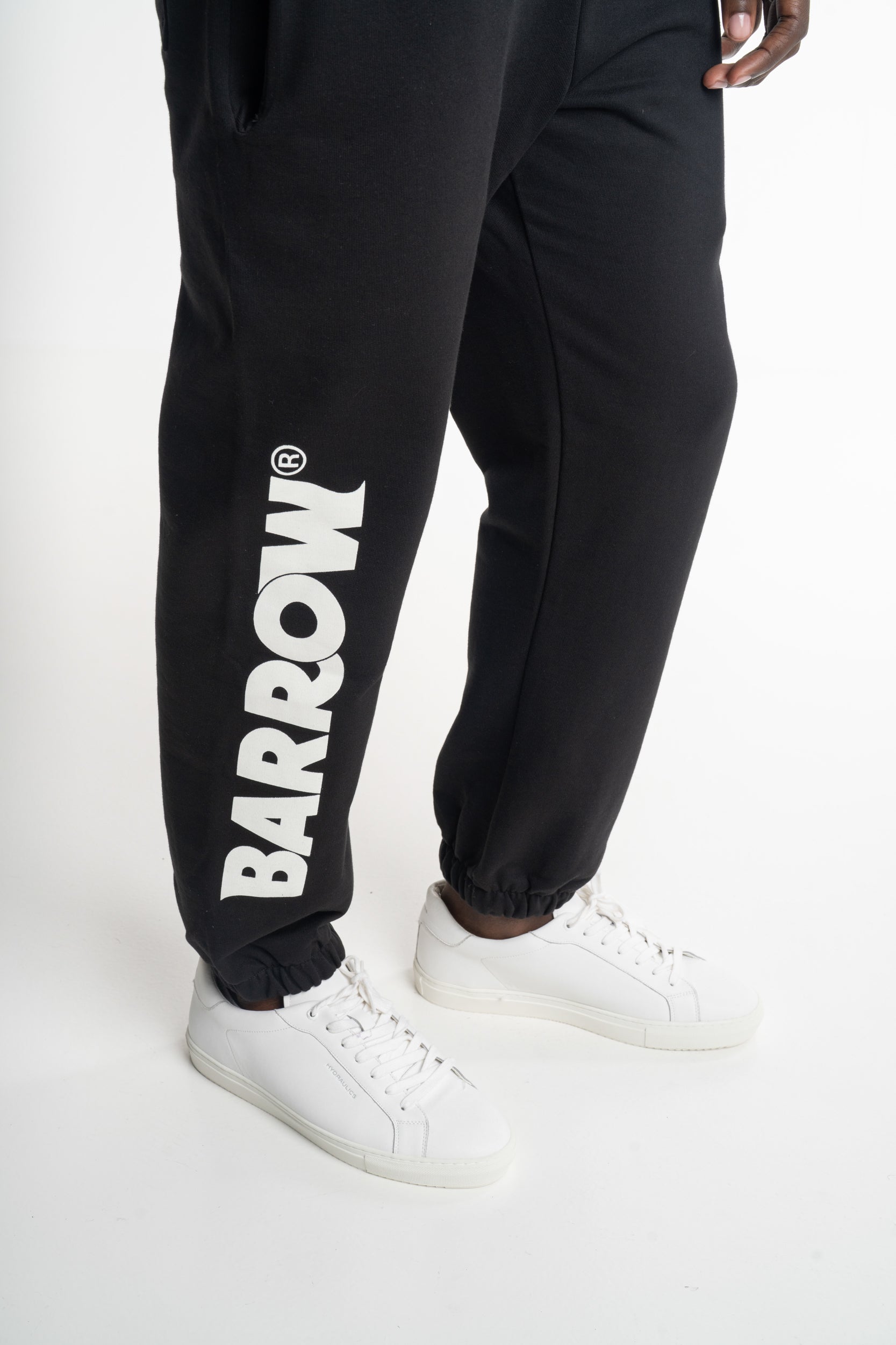 Barrow Men's Sweatpants | S6BWUAFP006-Off White/Black