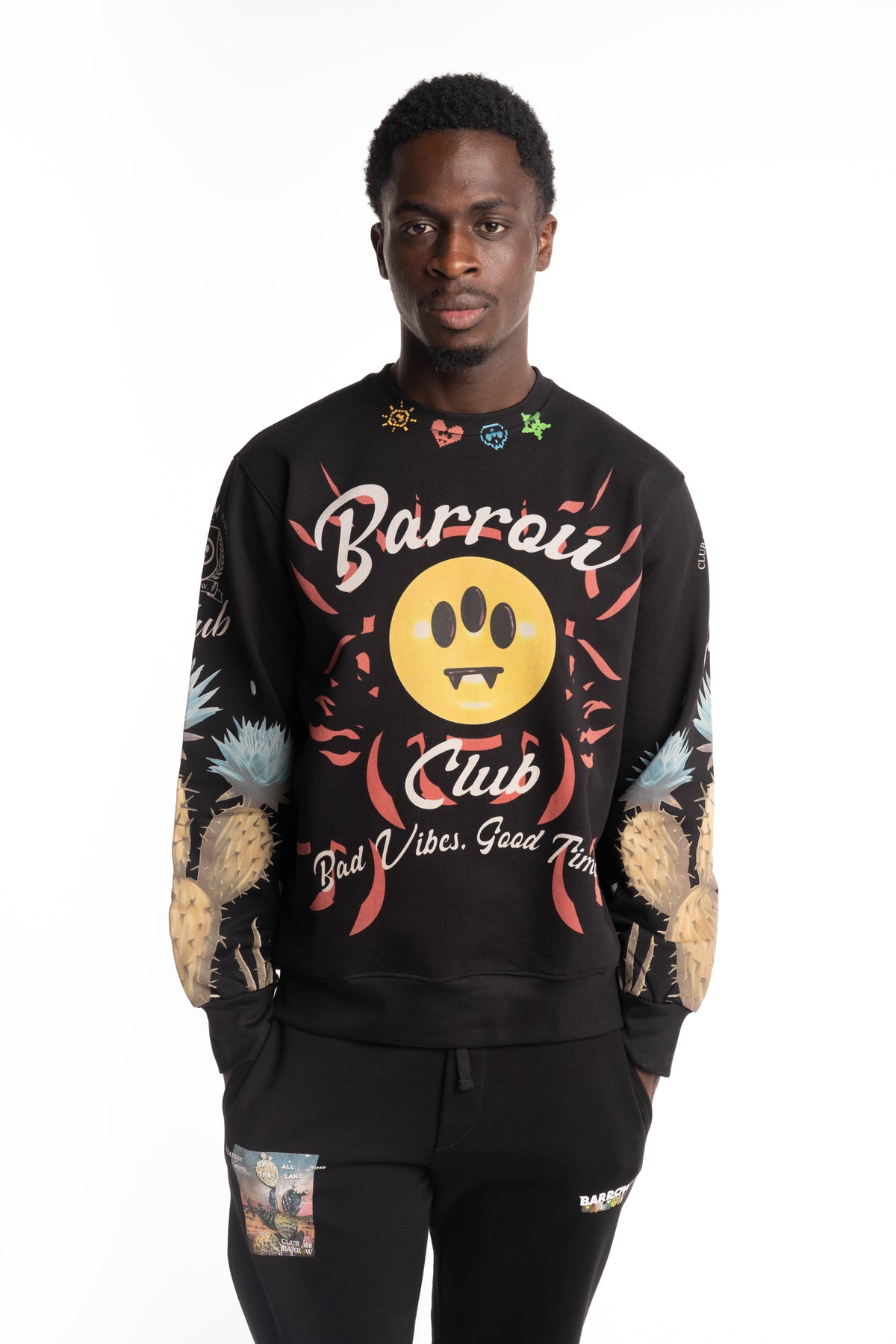 Barrow Men's Sweatshirt | S6BWUASW067-Black