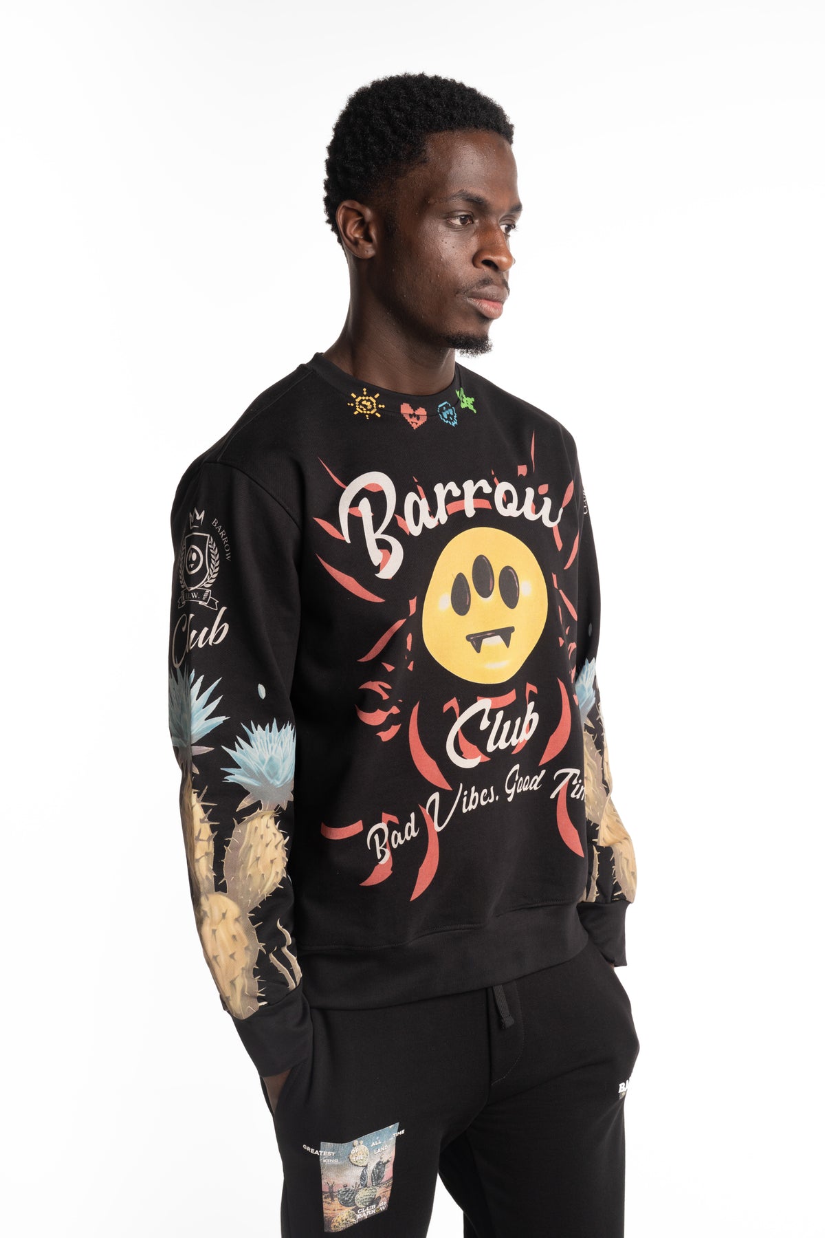 Barrow Men's Sweatshirt | S6BWUASW067-Black