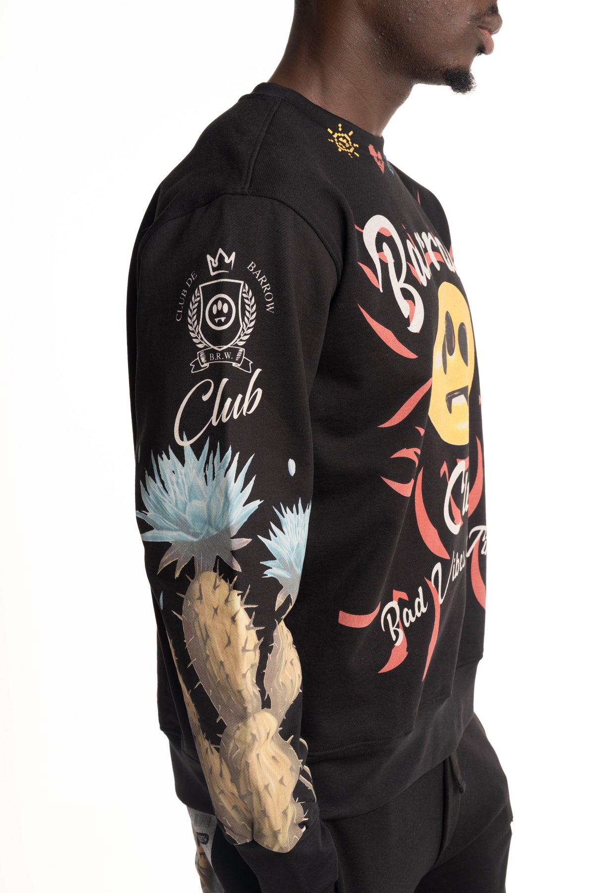 Barrow Men's Sweatshirt | S6BWUASW067-Black
