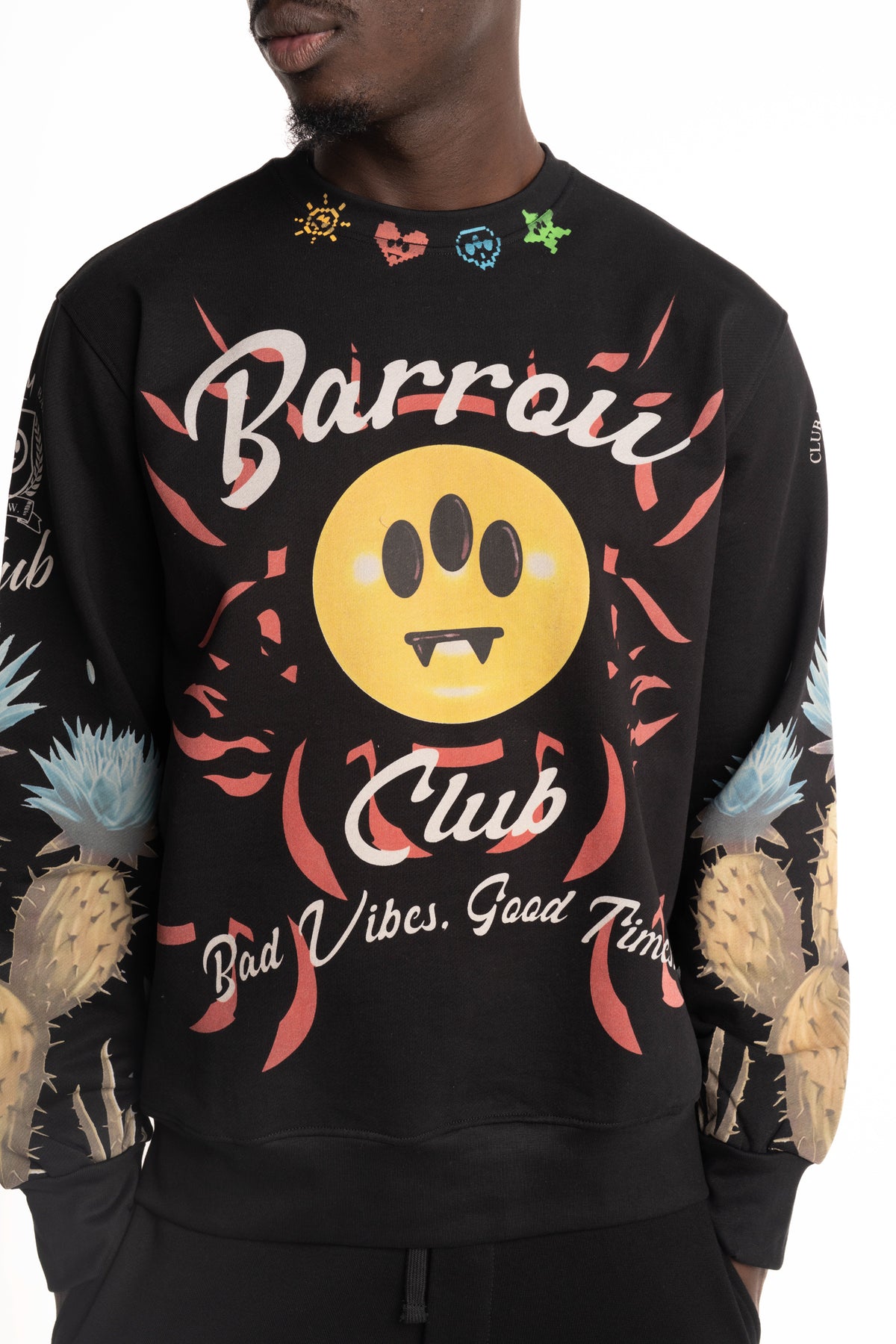 Barrow Men's Sweatshirt | S6BWUASW067-Black