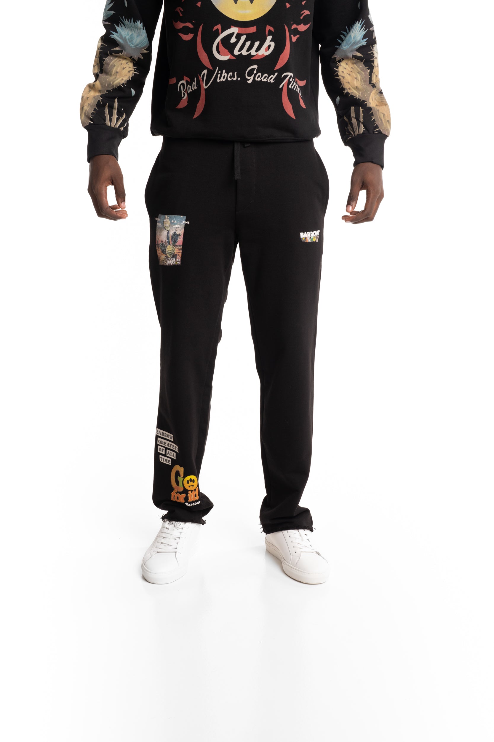Barrow Men's Sweatpants | S6BWUAFP035-Black