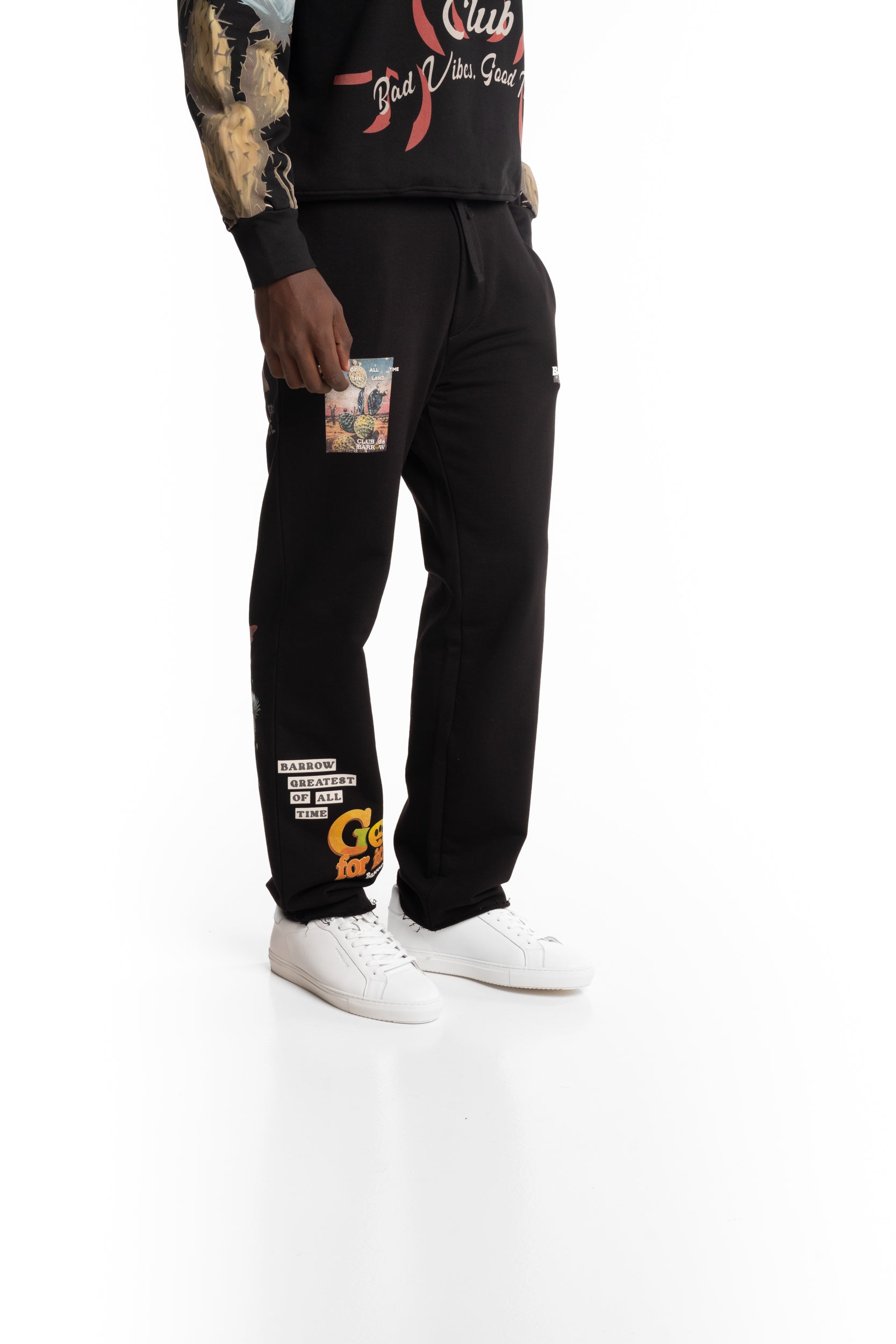 Barrow Men's Sweatpants | S6BWUAFP035-Black
