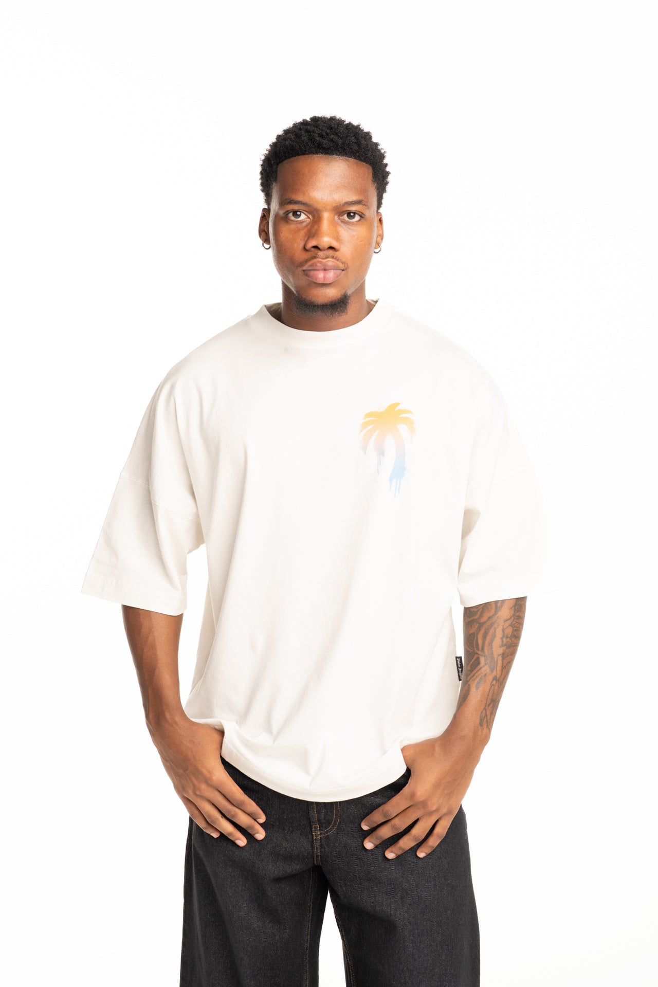 Palm Angels Men's I Love PA Oversized Tee | PMAA10BS26JER003-0310