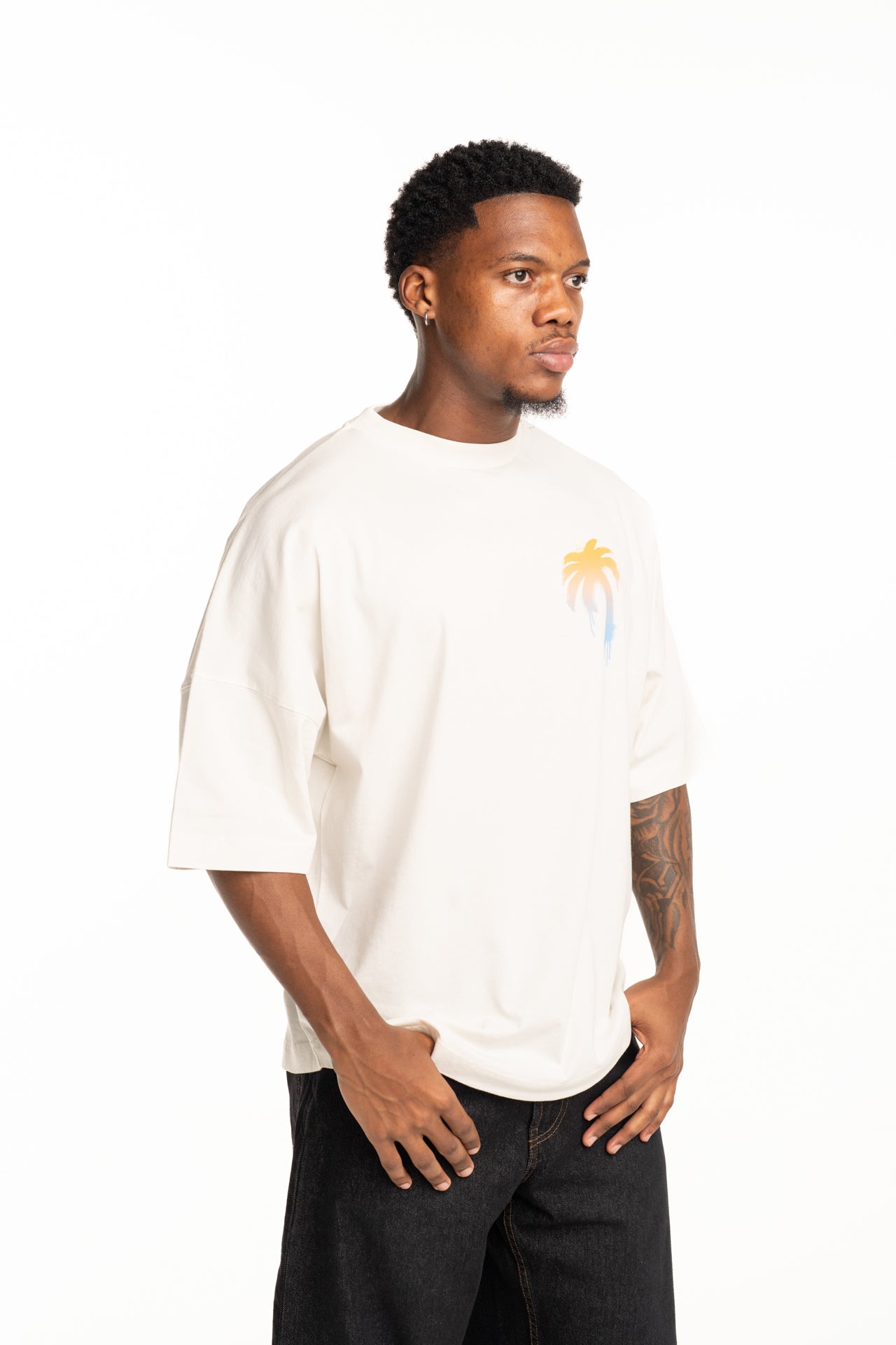 Palm Angels Men's I Love PA Oversized Tee | PMAA10BS26JER003-0310