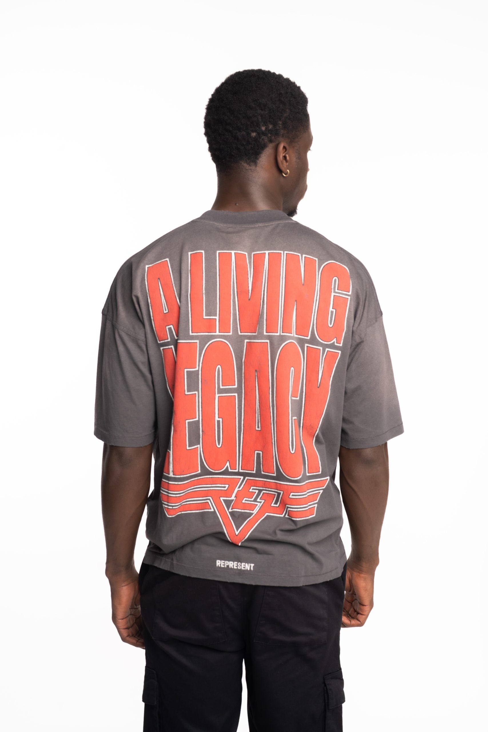Represent Men's Living Legacy T Shirt | MLM100176-46-Sun Fade Grey