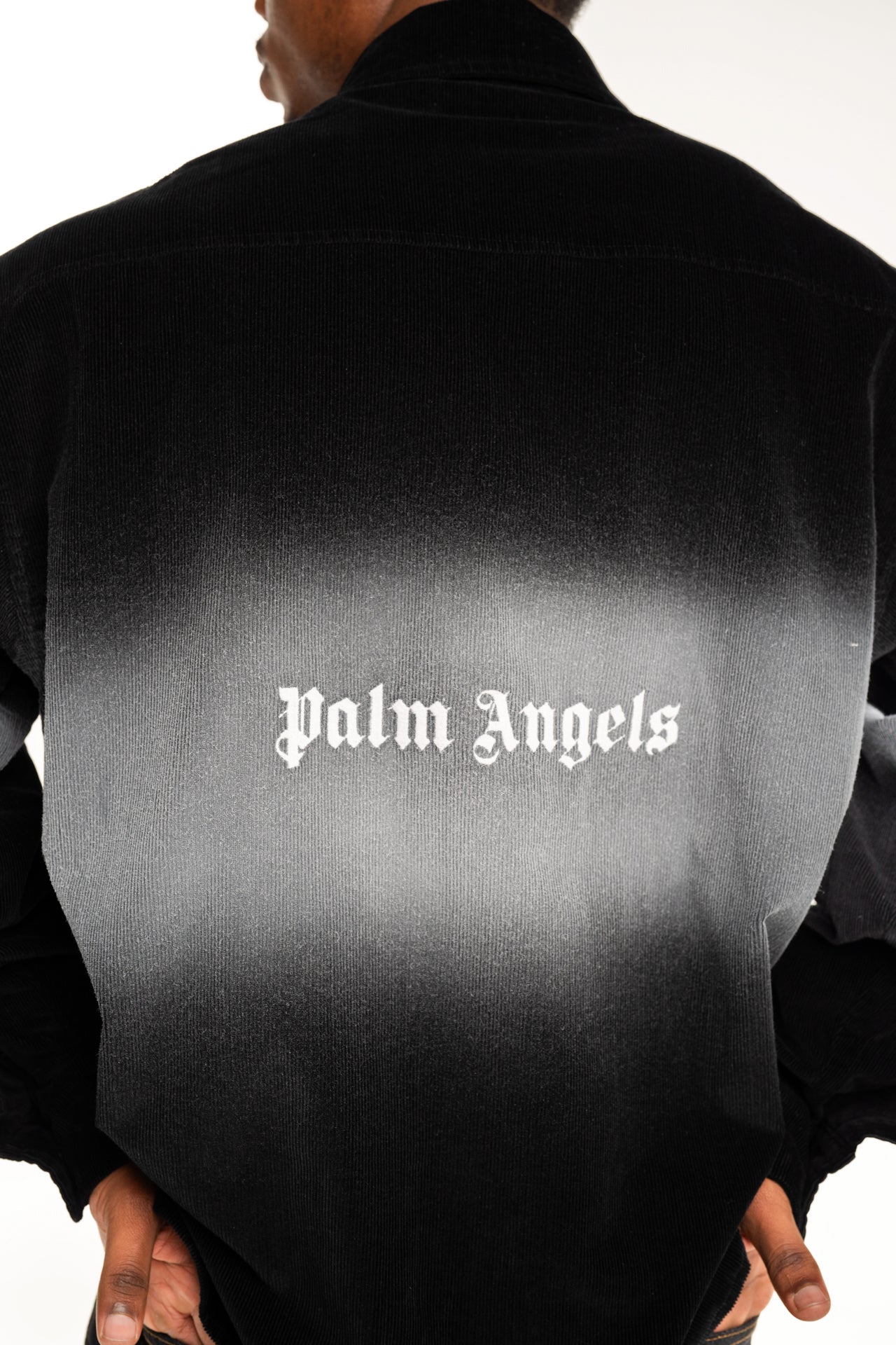 Palm Angels Men's Classic Logo Loose Overshirt | PMES024S26FAB001-1003