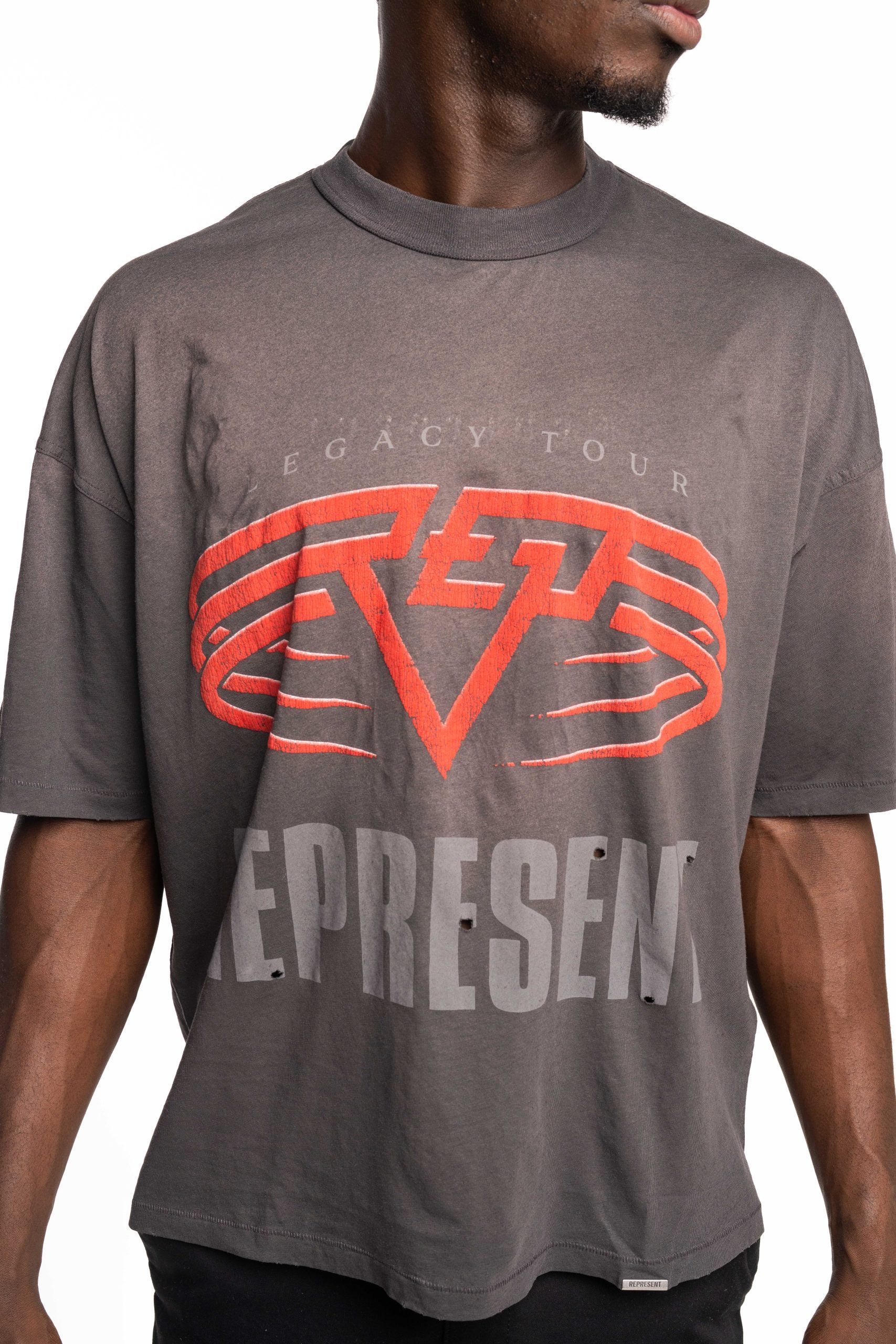 Represent Men's Living Legacy T Shirt | MLM100176-46-Sun Fade Grey