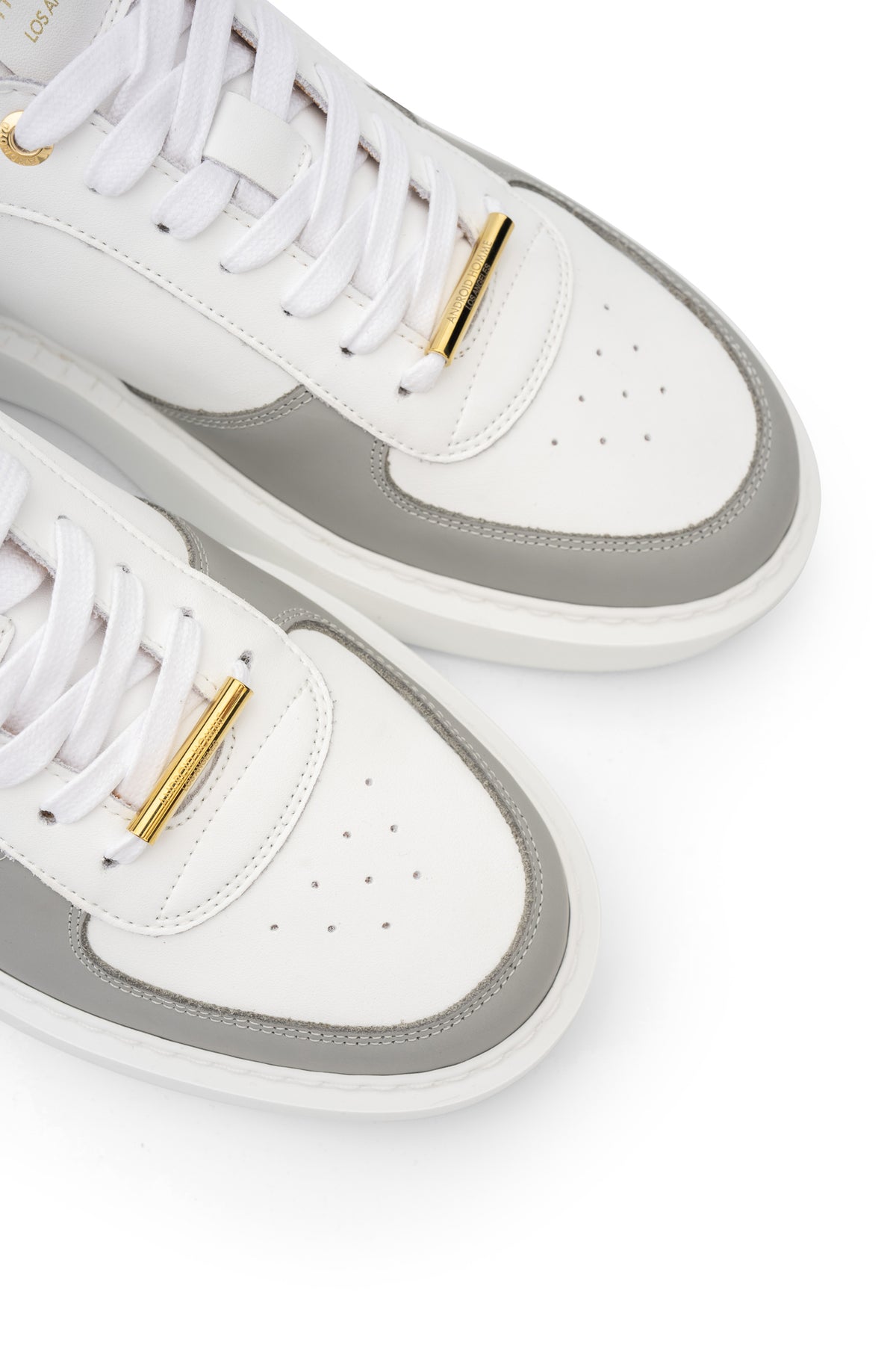 Android Homme Men's Manhattan Leather & Suede Sneaker White/Blue/Sky | AHP263-51