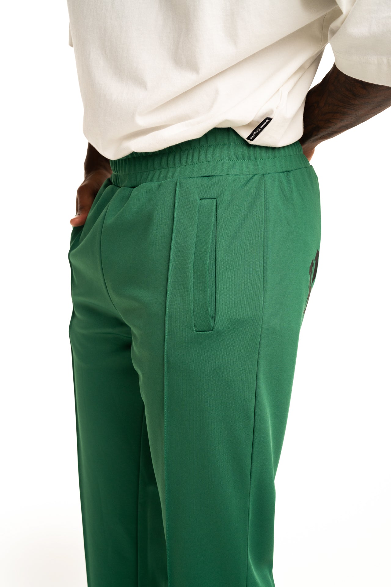 Palm Angels Men's Back Curved Logo Track Pants | PMCJ048S26FAB001-5510