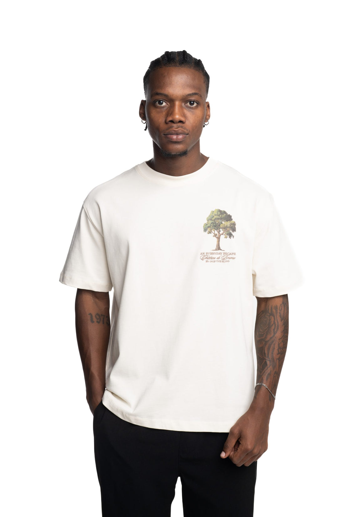 Only The Blind Chateau De Brume T Shirt Beige | OTB-T1594
