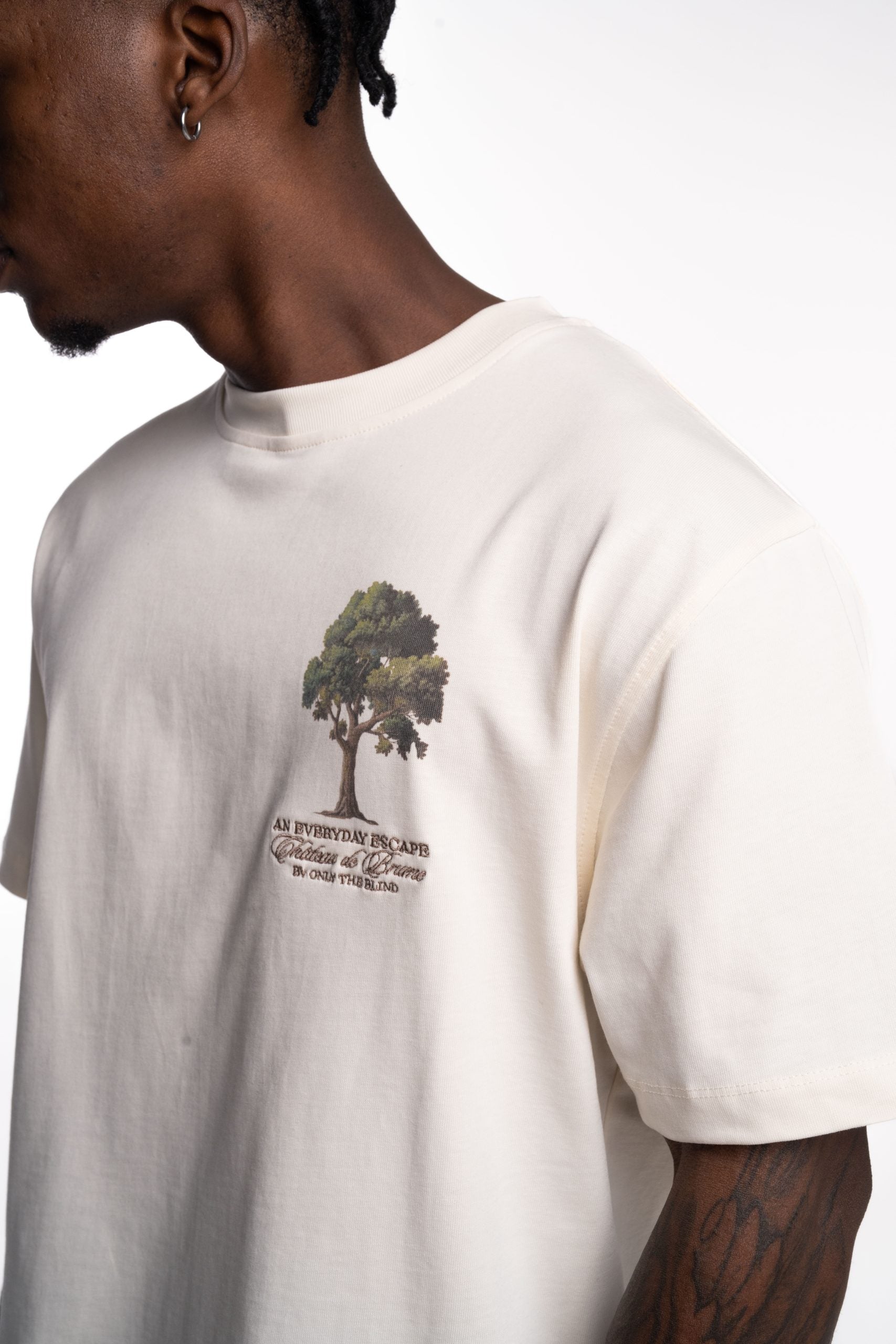Only The Blind Chateau De Brume T Shirt Beige | OTB-T1594