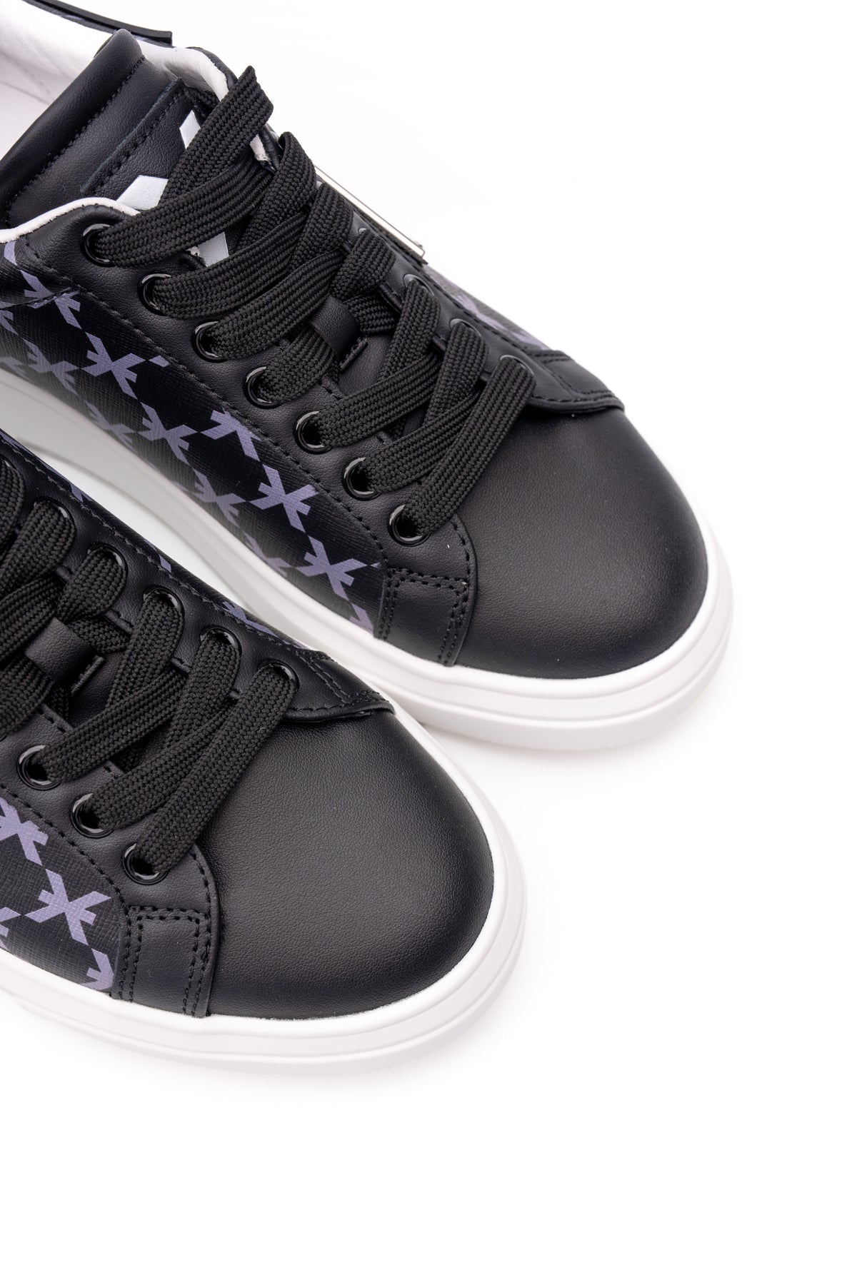 John Richmond Ladies Action Leather Black Sneaker | 30921-C