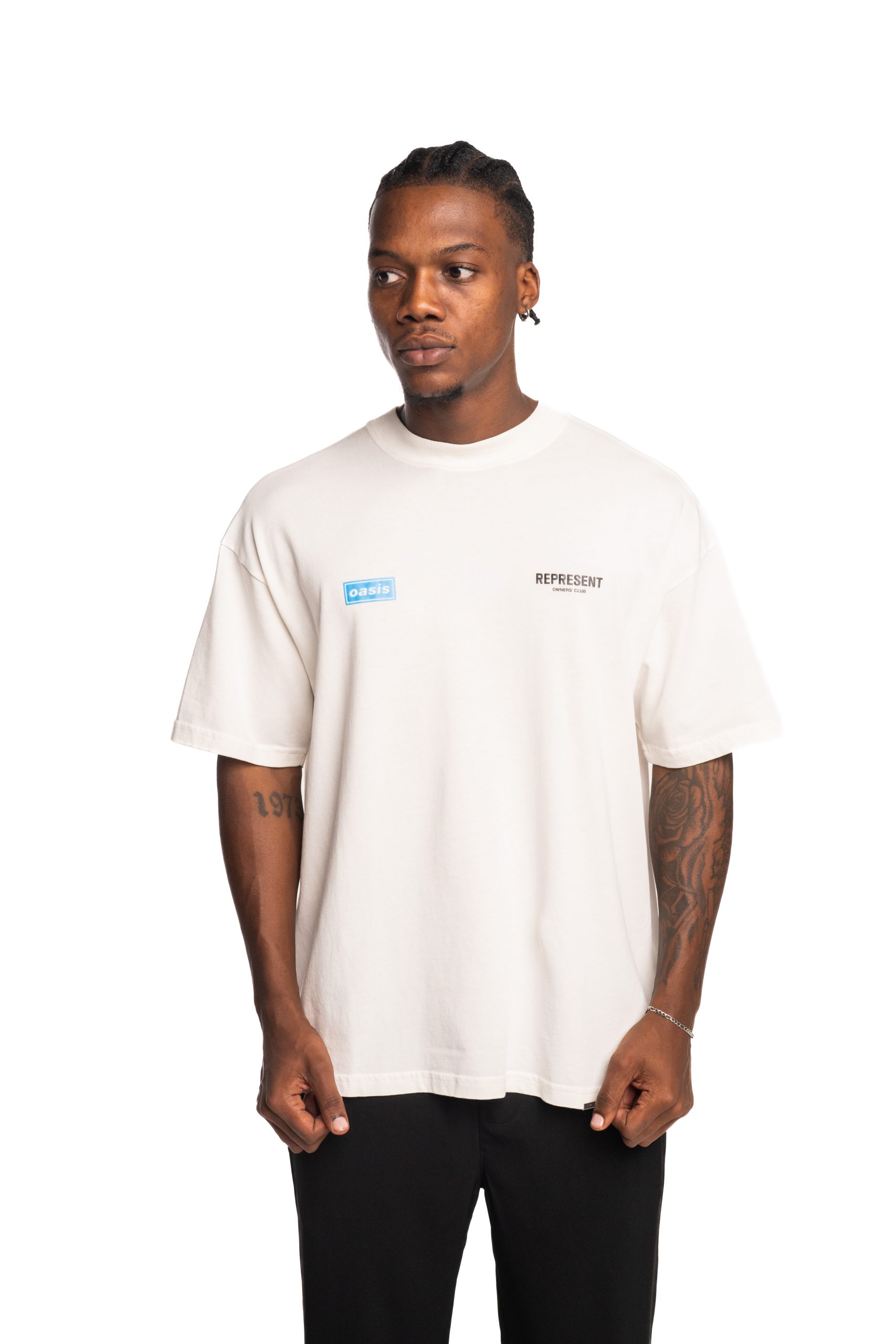 Represent Men's Oasis Owners Club T Shirt | OCM100009-72-Flat White
