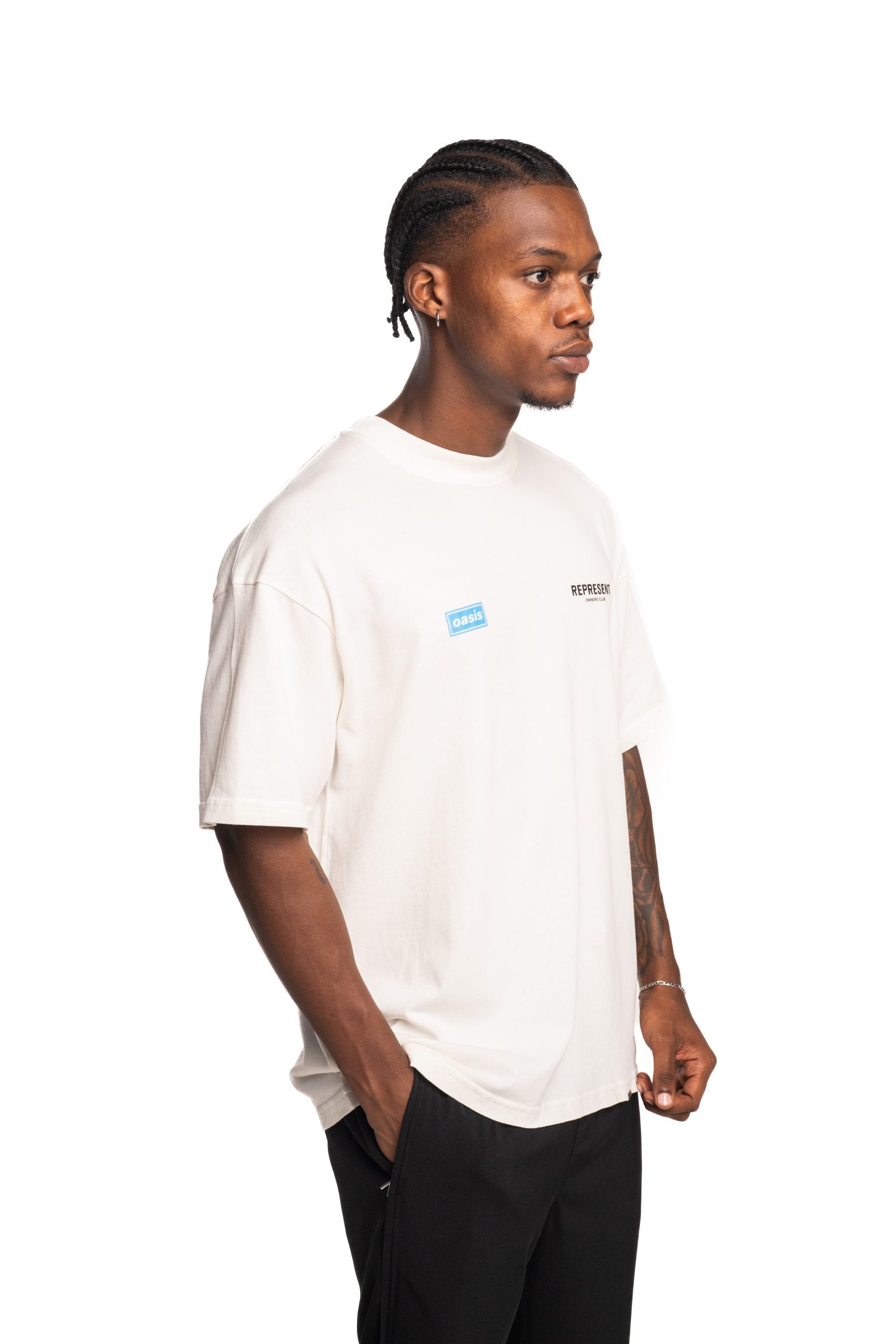 Represent Men's Oasis Owners Club T Shirt | OCM100009-72-Flat White