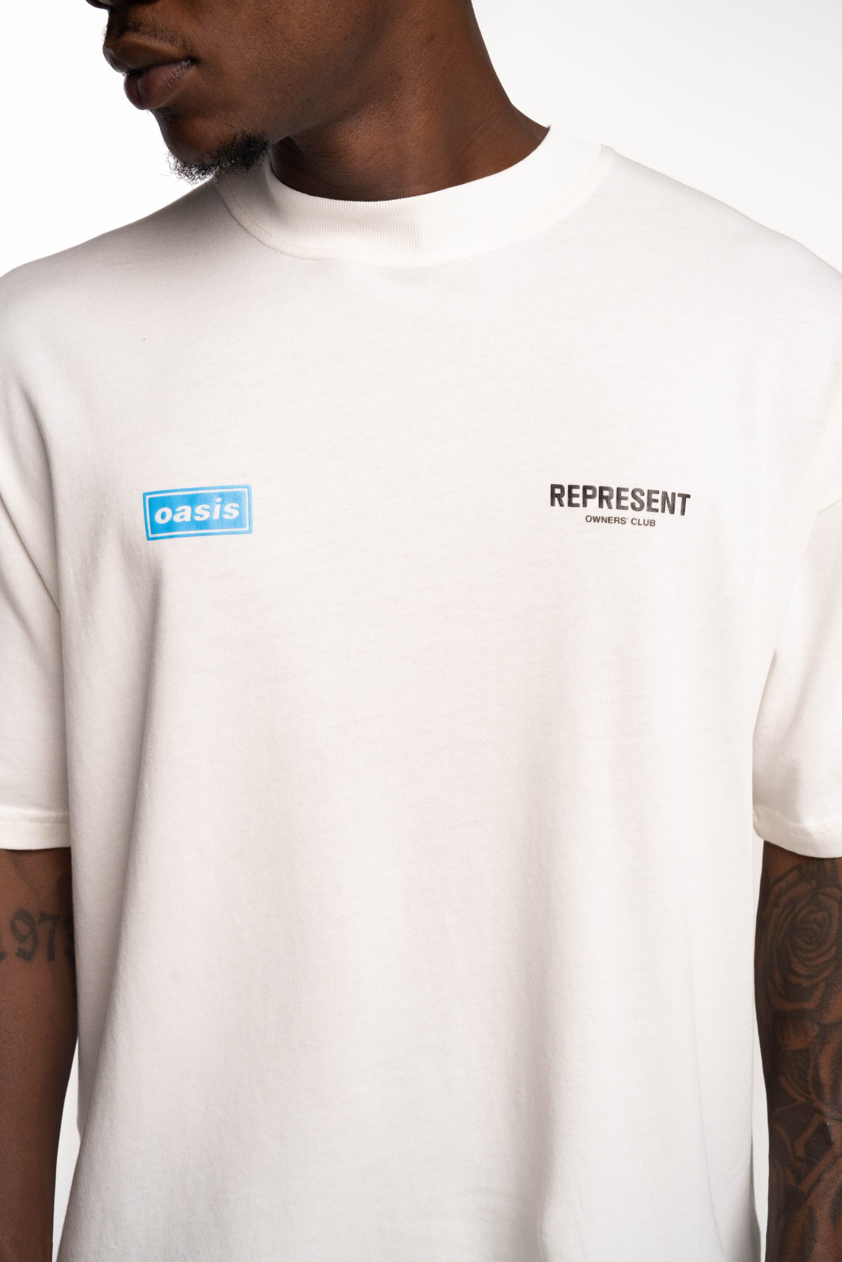Represent Men's Oasis Owners Club T Shirt | OCM100009-72-Flat White