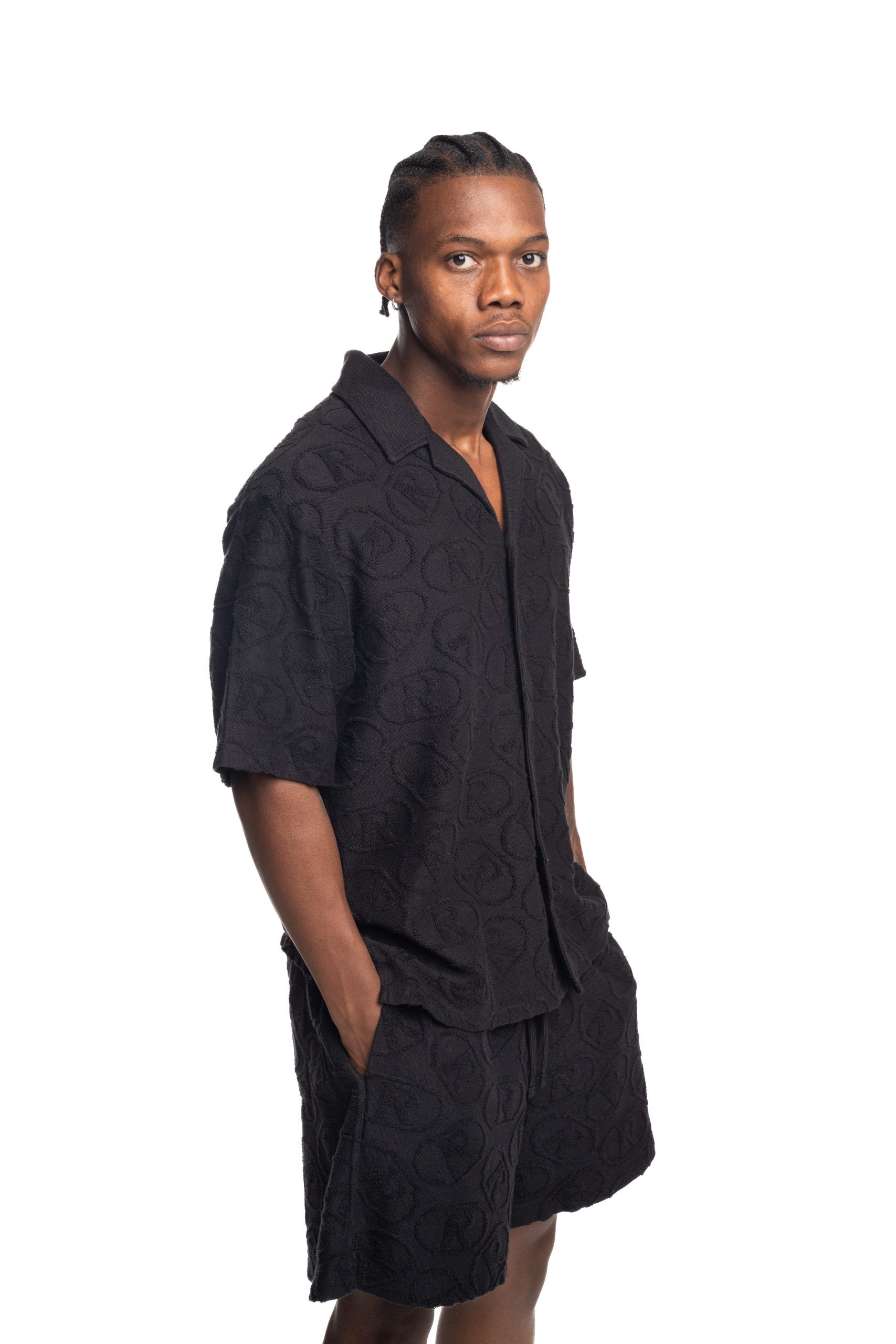 Represent Men's Aop Towel Shirt | MLM100290-01-Black