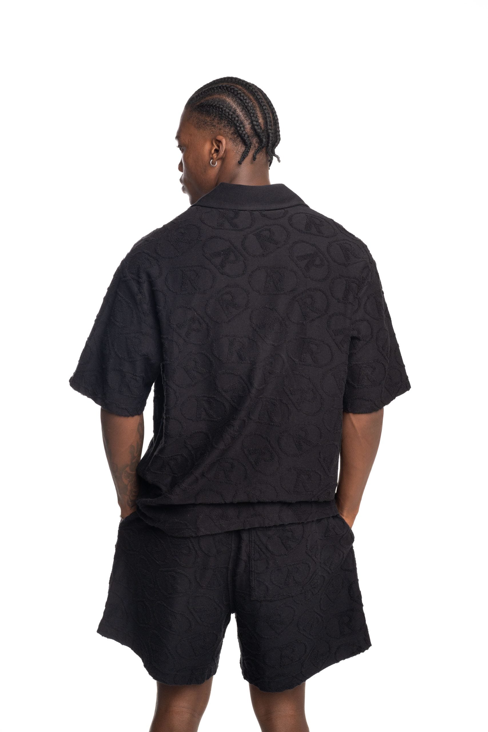 Represent Men's Aop Towel Shirt | MLM100290-01-Black