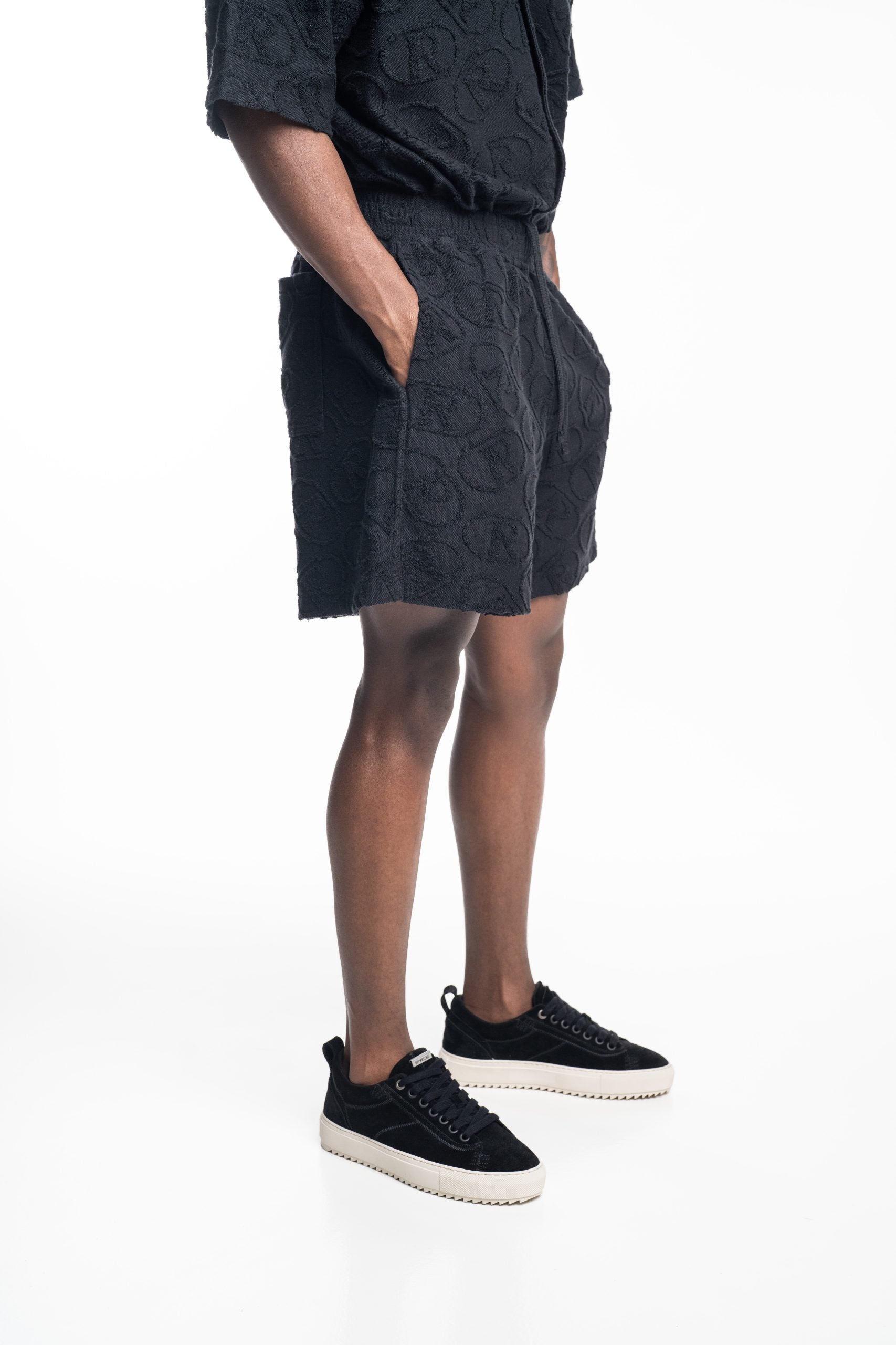 Represent Men's Aop Towel Short | MLM100291-01-Black