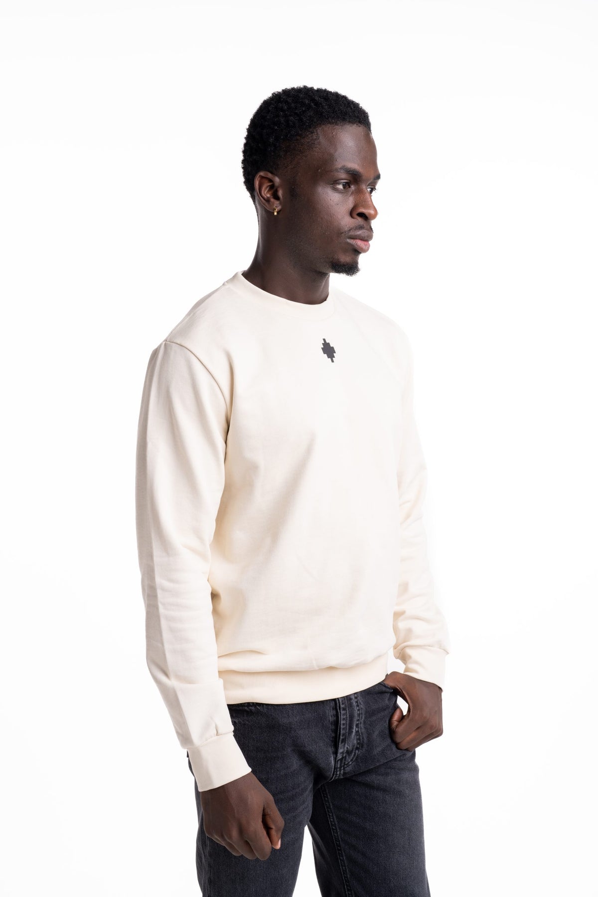 County Of Milan Men's Sweatshirt Coconut | S6CMMASW099-412