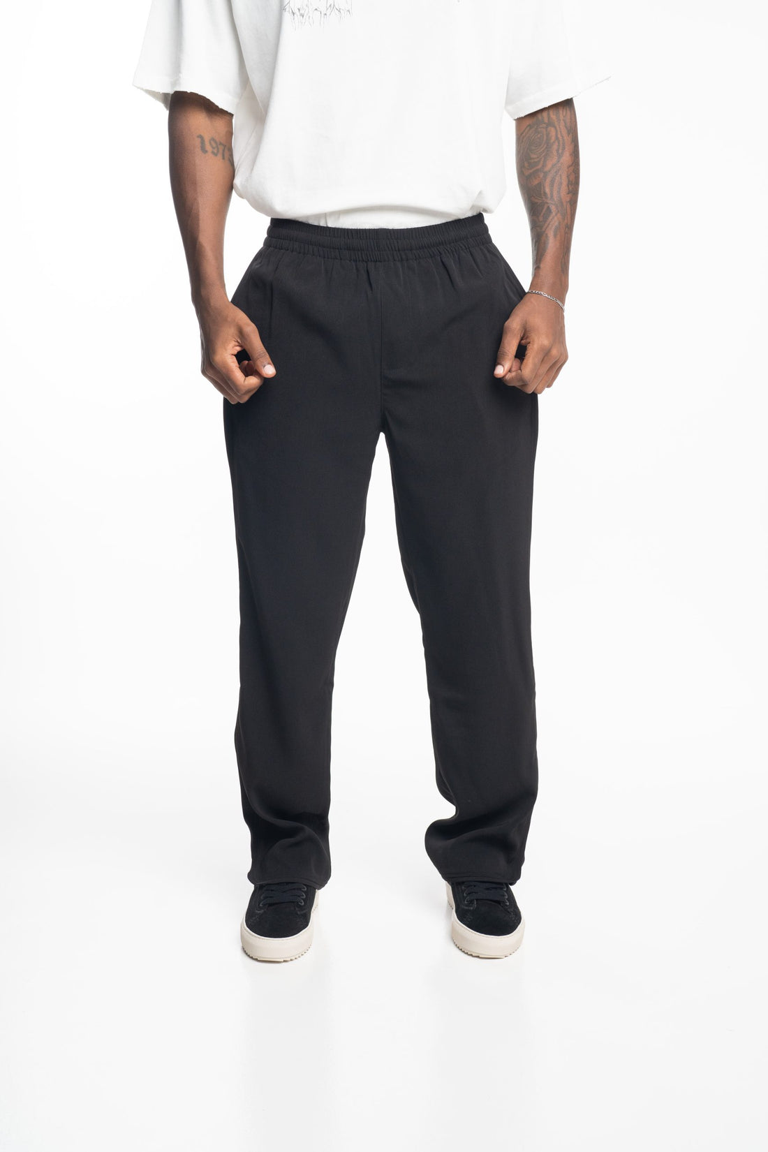 Represent Men's Piped Track Pant | MLM100313-01-Jet Black