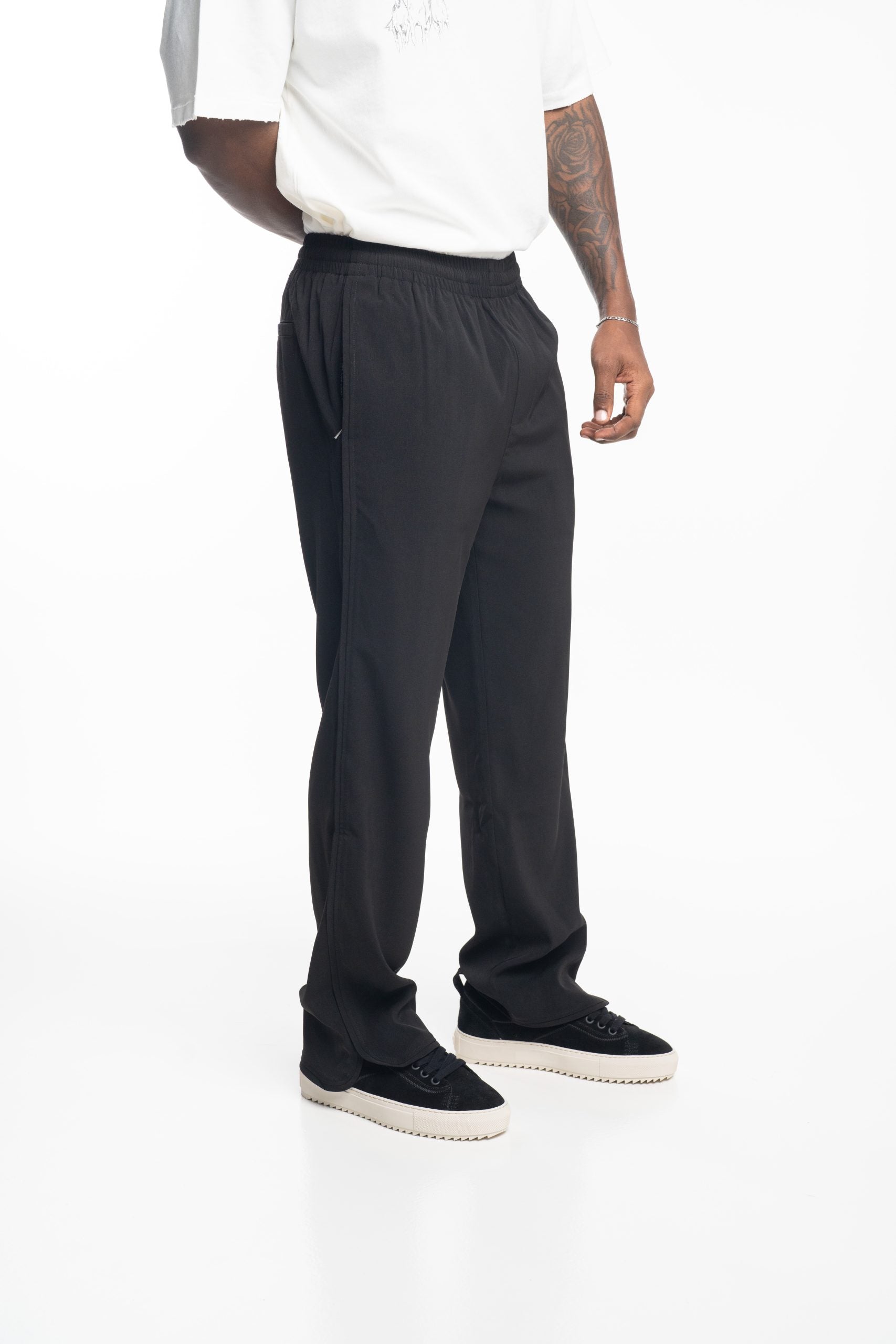 Represent Men's Piped Track Pant | MLM100313-01-Jet Black