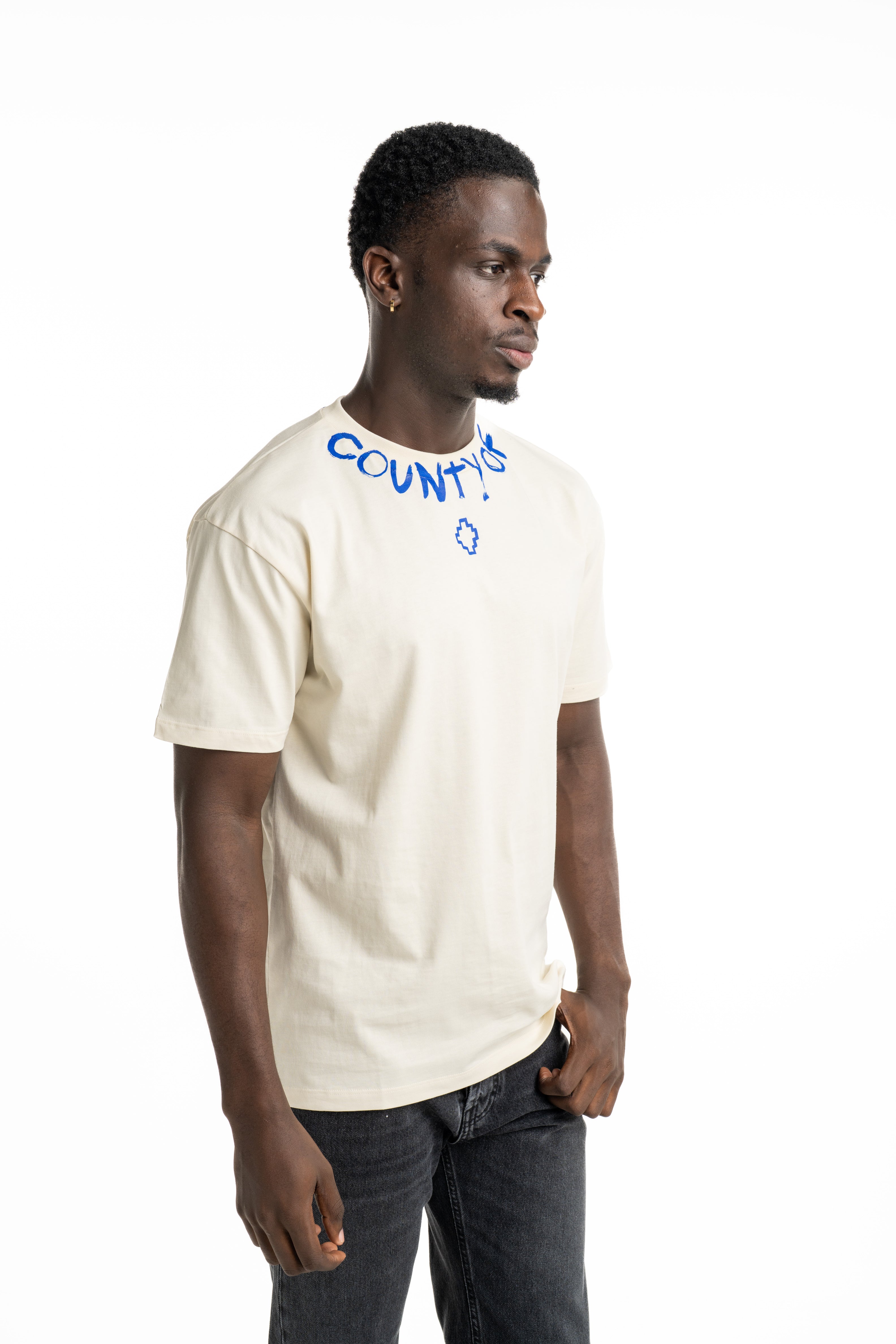 County Of Milan Men's T Shirt Coconut | S6CMMATH087-412