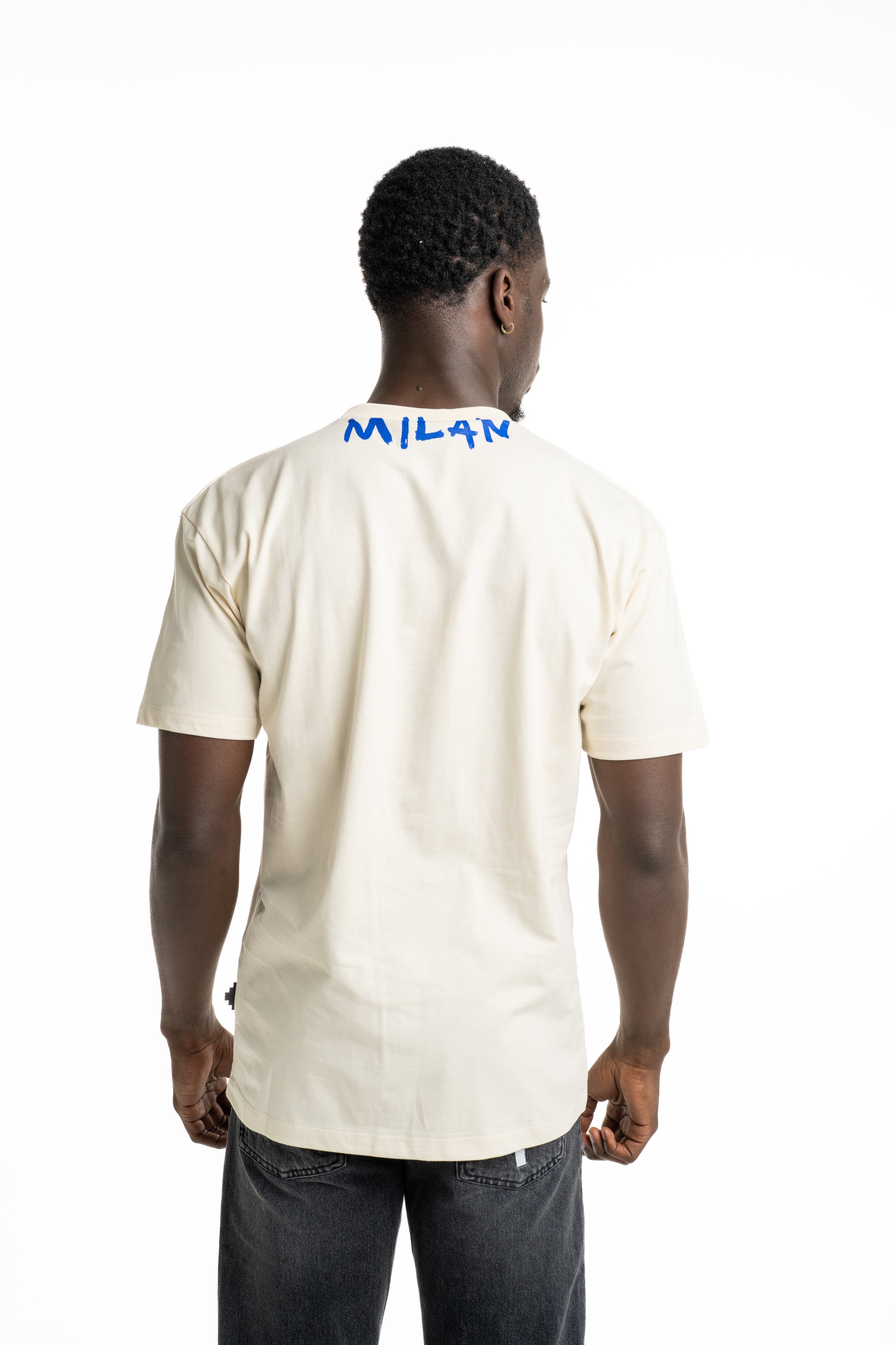 County Of Milan Men's T Shirt Coconut | S6CMMATH087-412