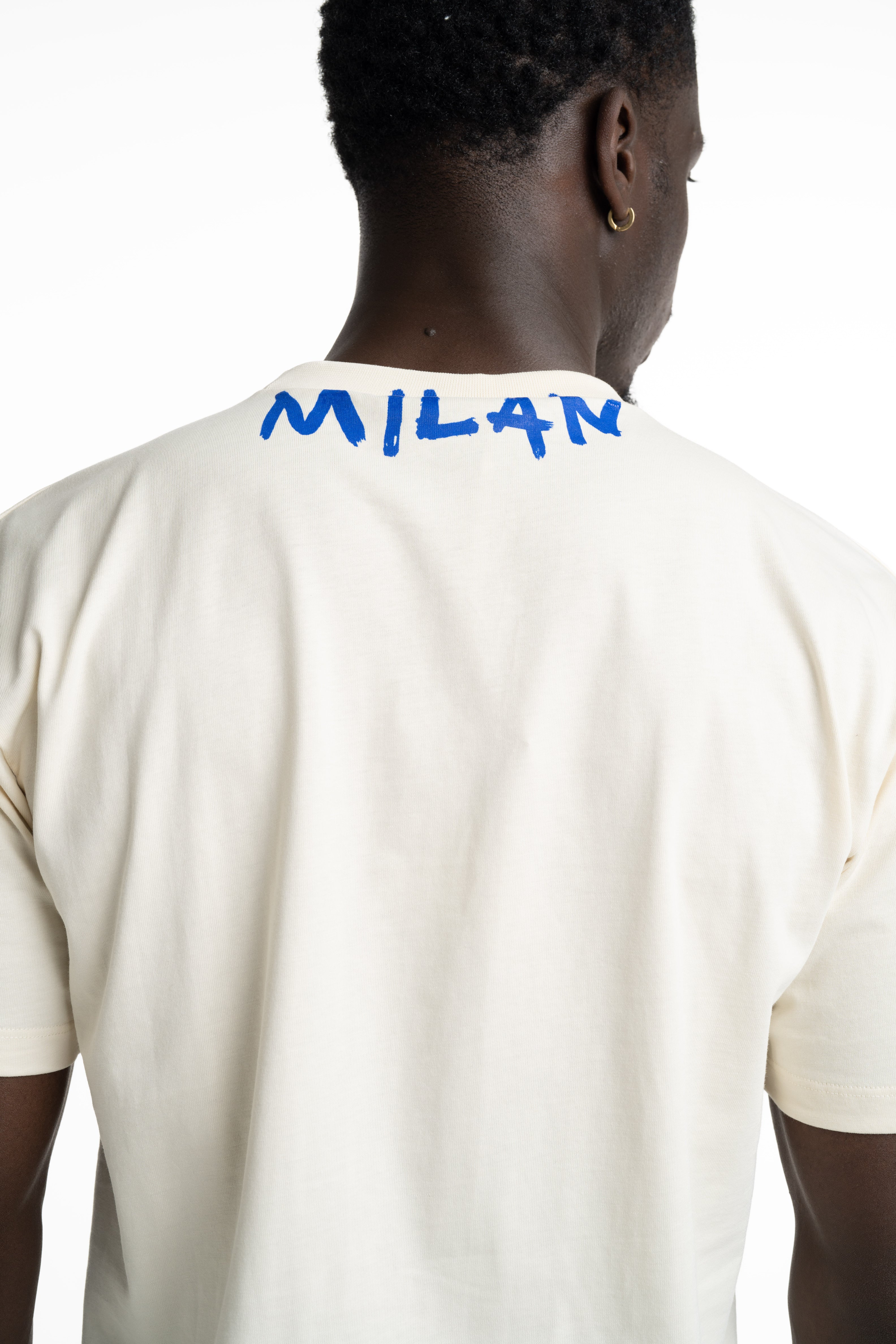 County Of Milan Men's T Shirt Coconut | S6CMMATH087-412