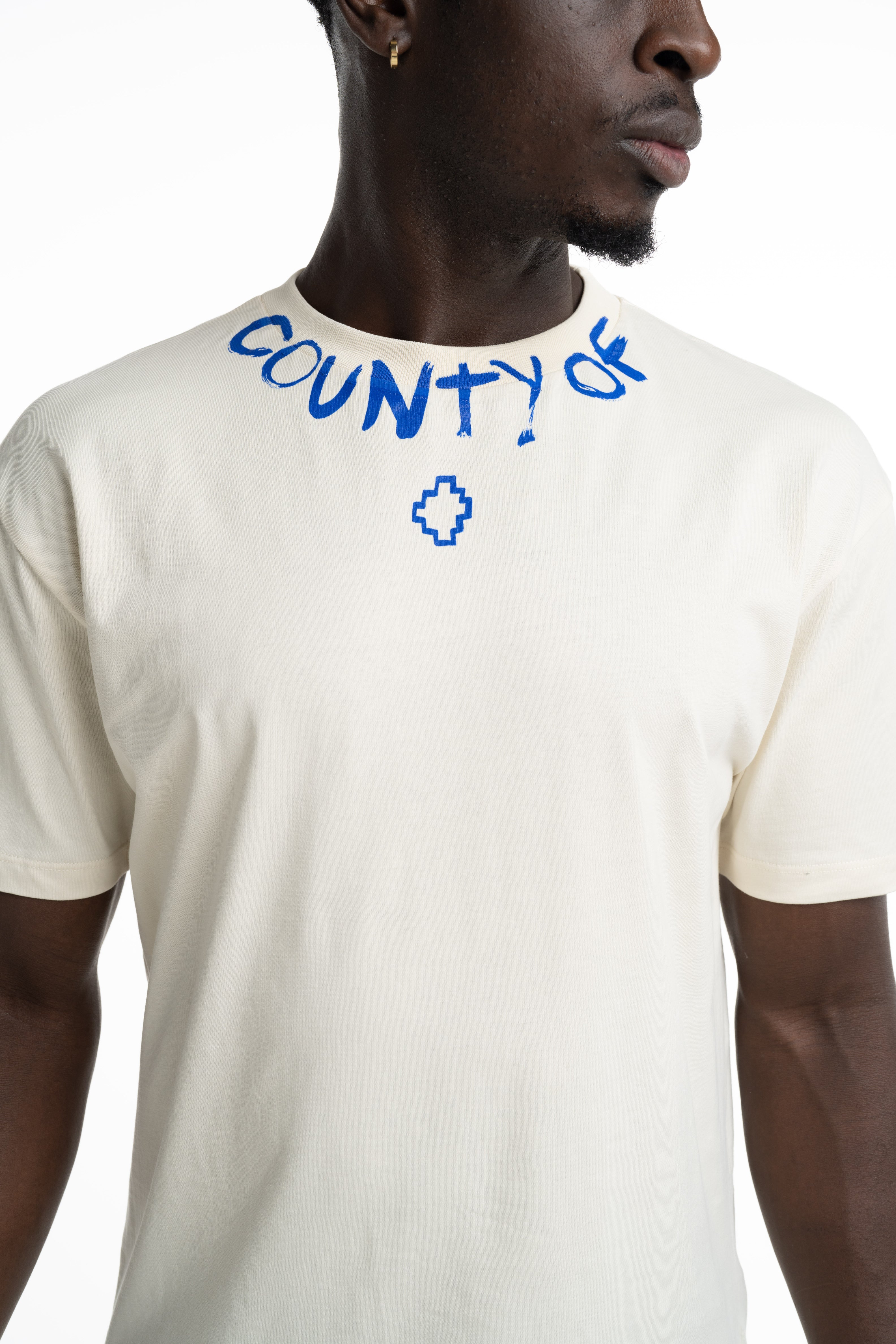 County Of Milan Men's T Shirt Coconut | S6CMMATH087-412