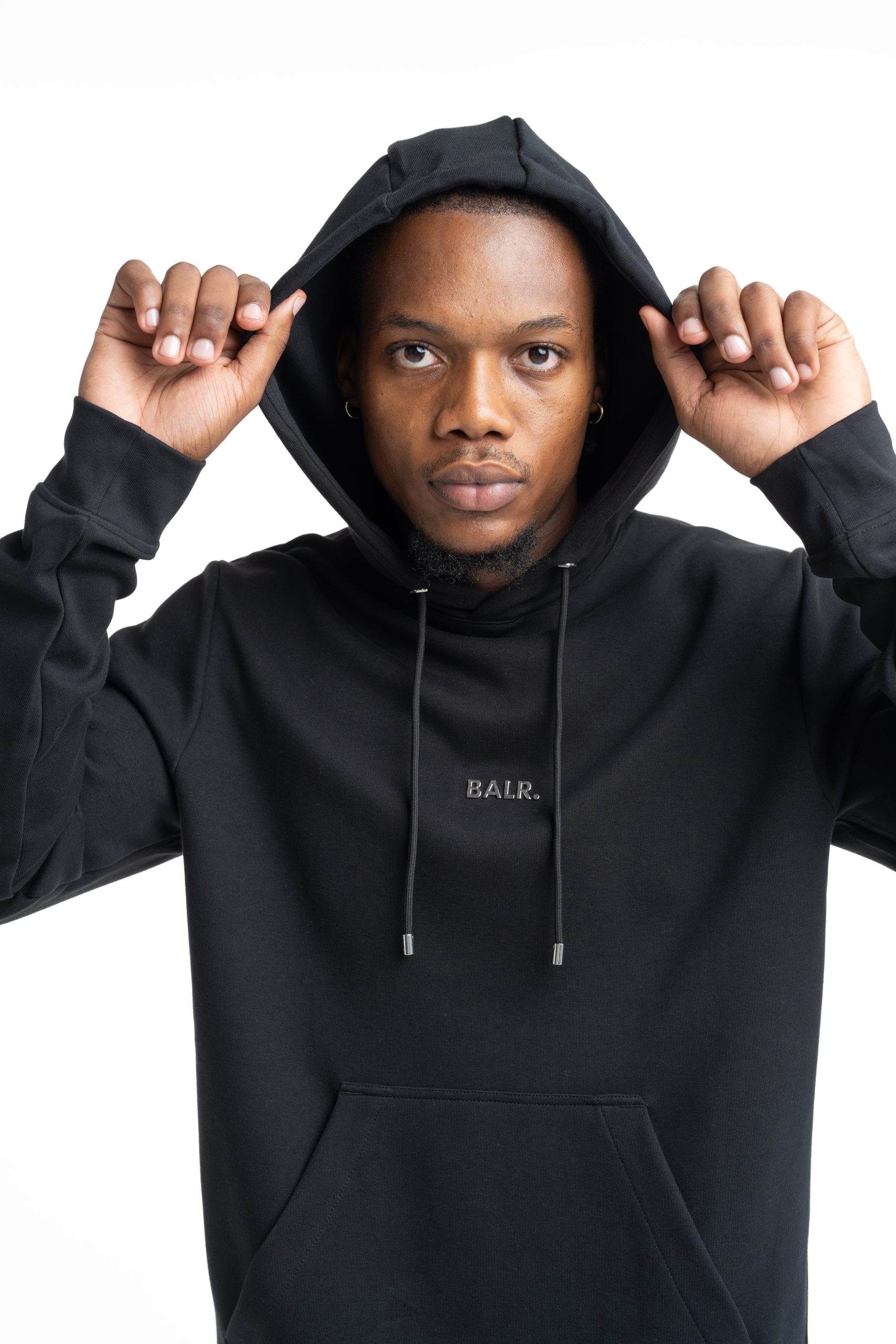 (Core) BALR Men's Q Series Regular Fit Hoodie | B1261.1113-Jet Black