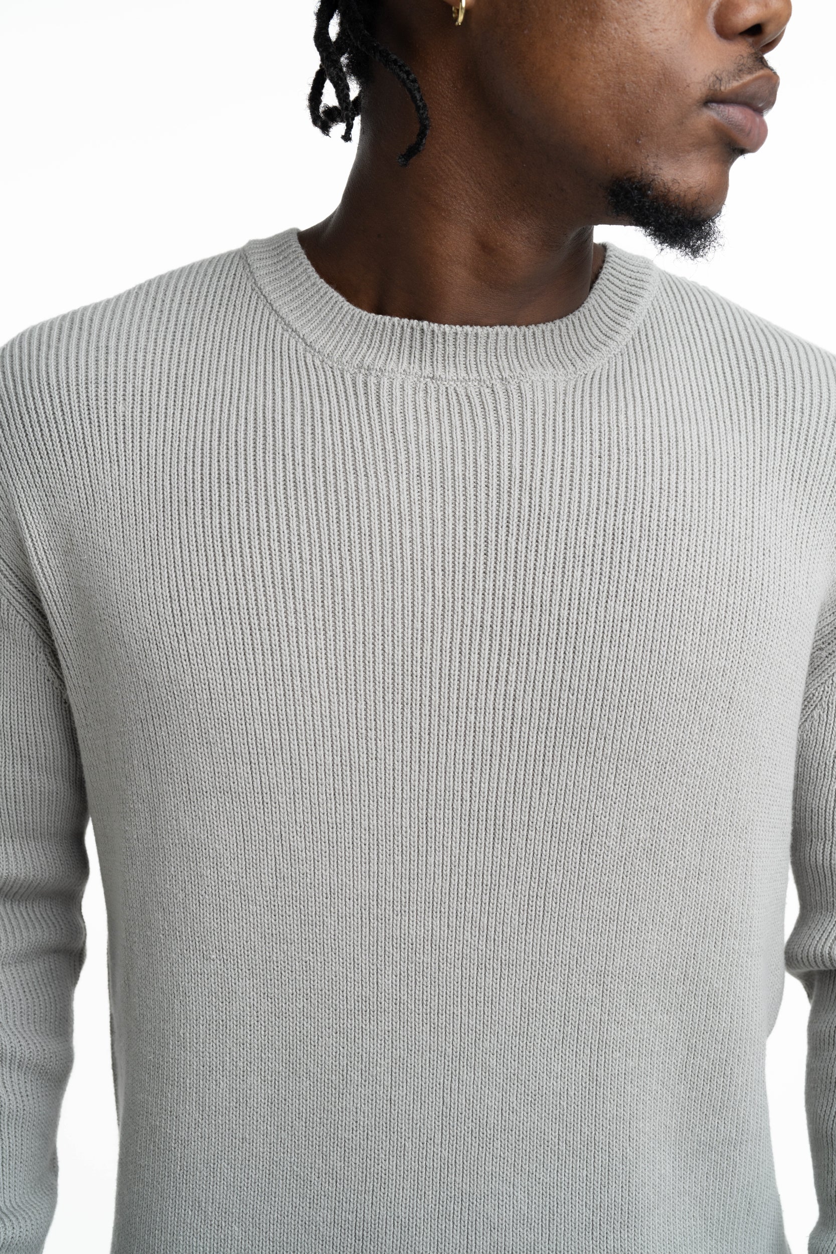 John Richmond Men's Budruk Sweater (Crew Neck) | UMP26231MAGD-Grey Circular