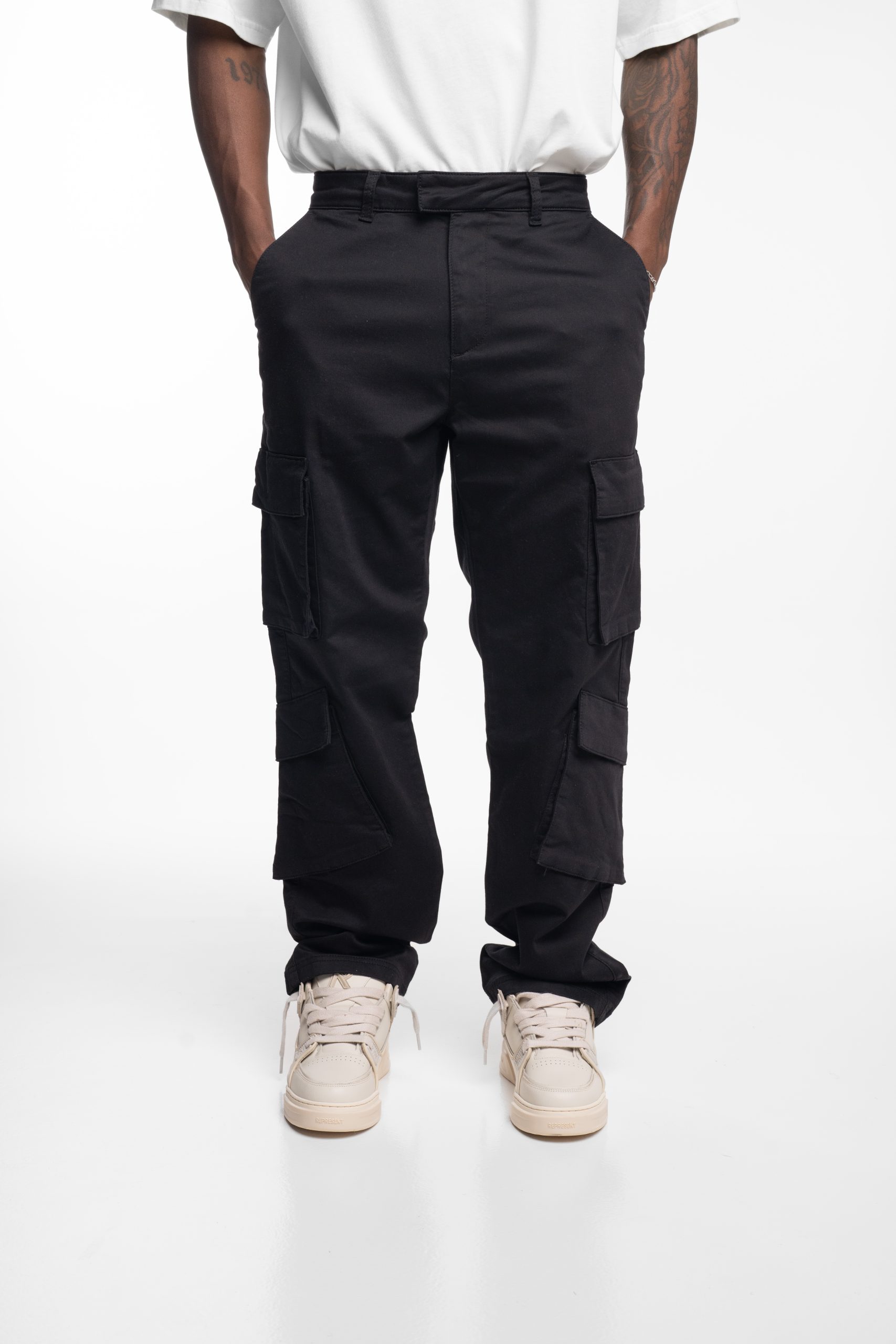 Represent Men's Cargo Pant | MLM100096-01-Jet Black